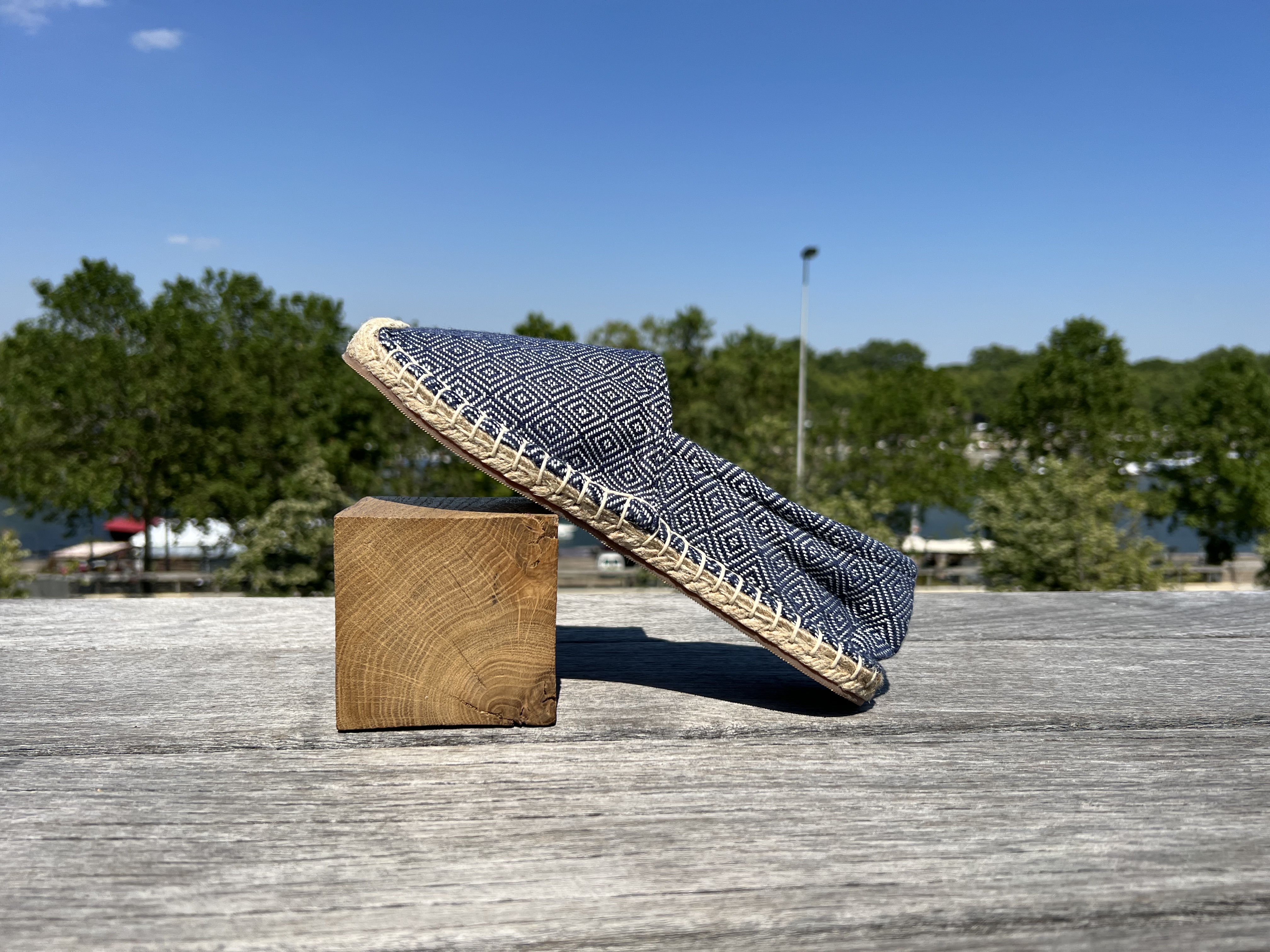Les espadrilles Krama Heritage Diamond Bleu Marine 5