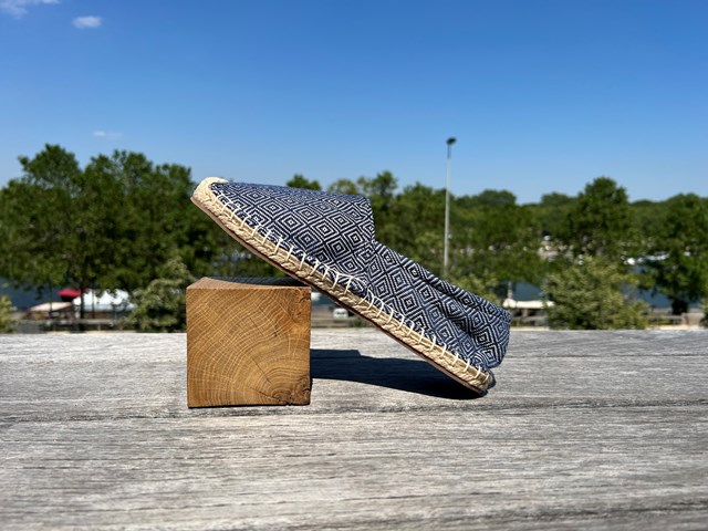 Les espadrilles Krama Heritage Diamond Bleu Marine 5
