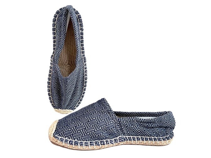 Les espadrilles Krama Heritage Diamond Bleu Marine