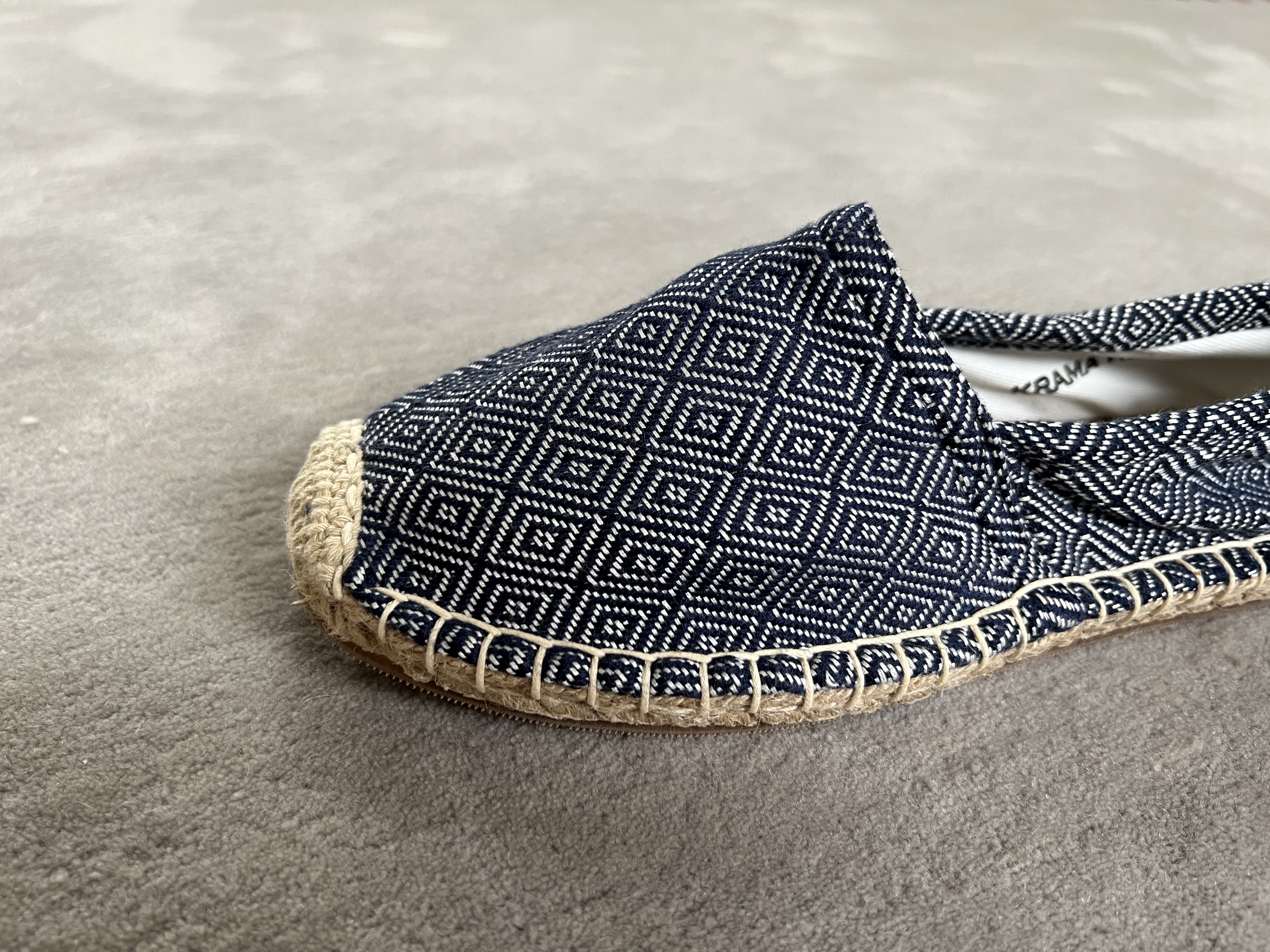 Les espadrilles Krama Heritage Diamond Bleu Marine 3