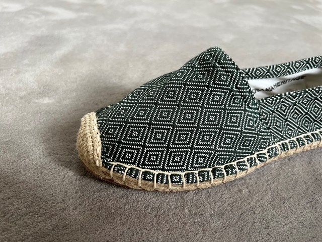 Les espadrilles Krama Heritage Diamond Vert Forêt 5