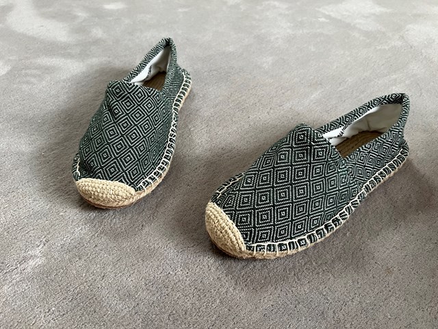 Les espadrilles Krama Heritage Diamond Vert Forêt 6