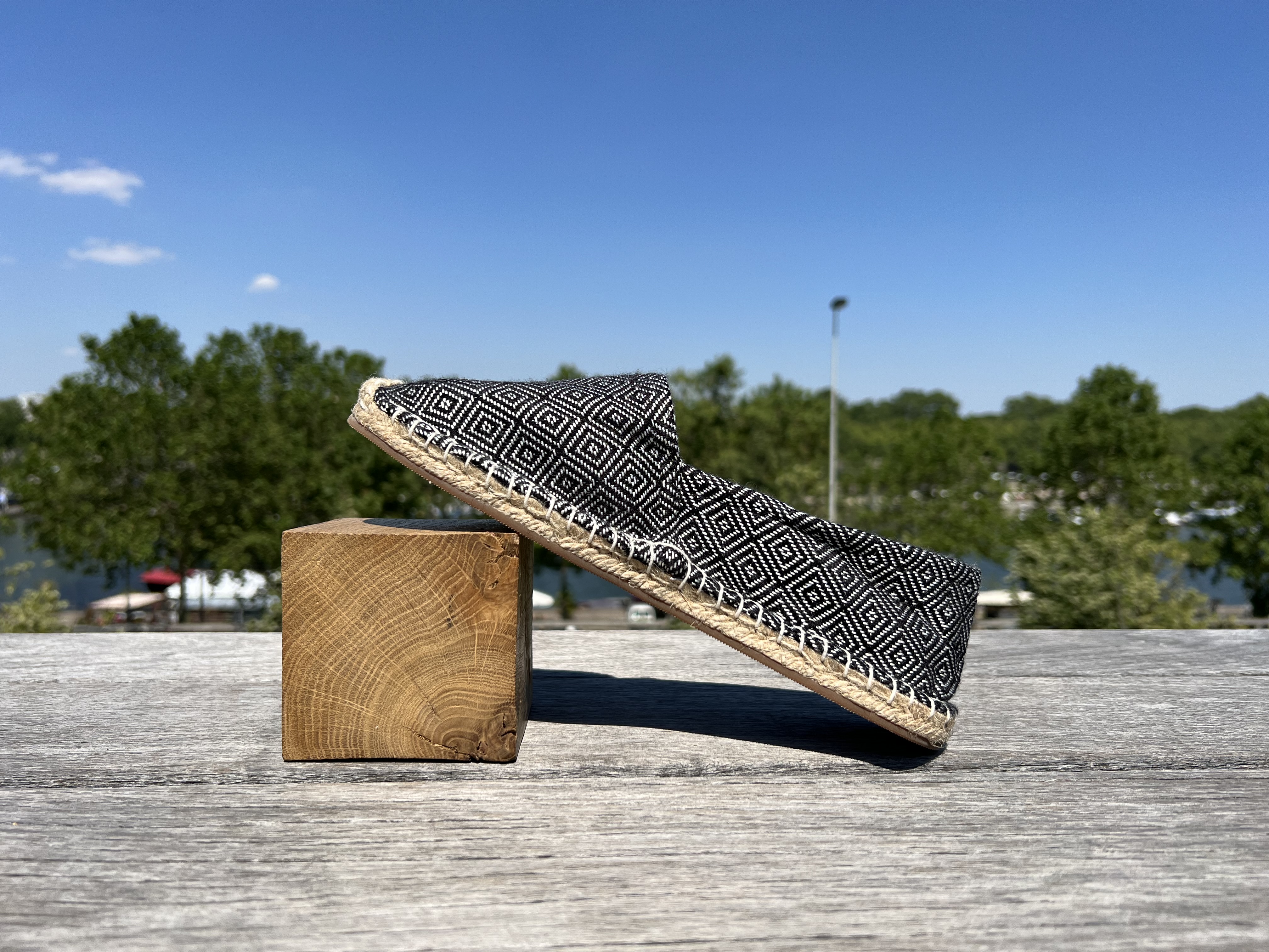 Les espadrilles Krama Heritage Diamond Noir Ebène 5