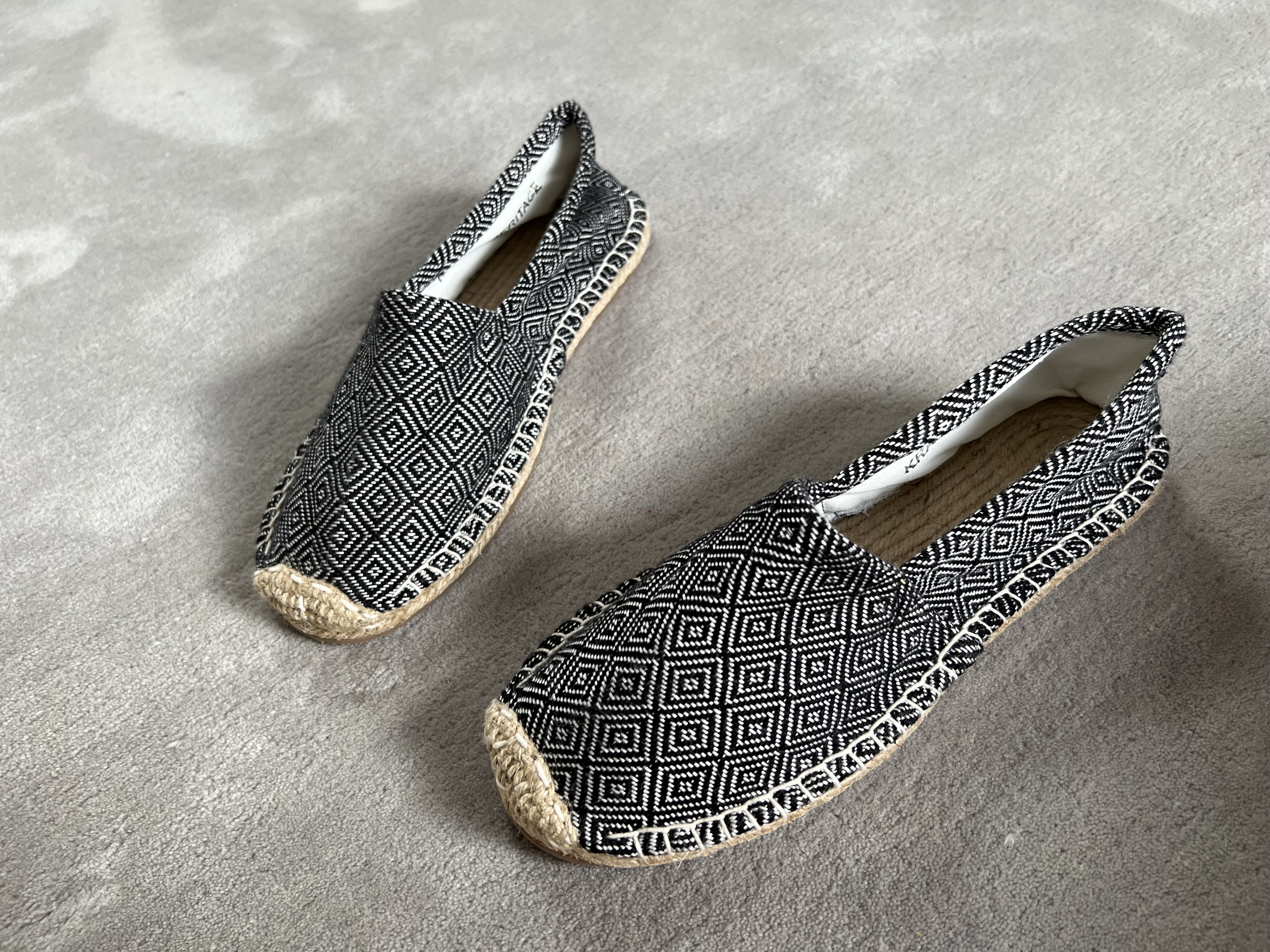 Les espadrilles Krama Heritage Diamond Noir Ebène 4