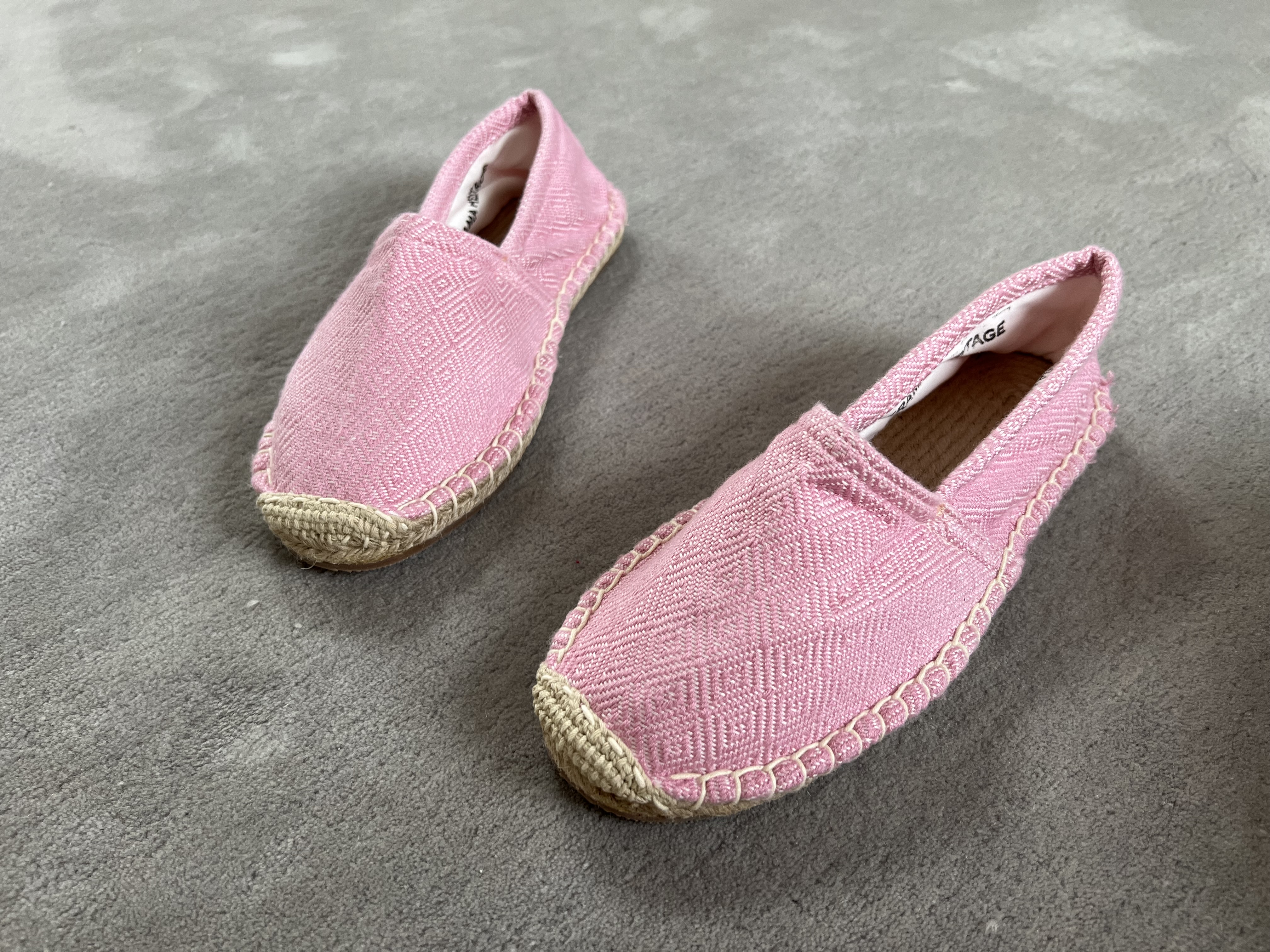 Les espadrilles Krama Heritage Diamond Rose Clair 6