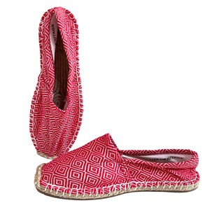 Les espadrilles Krama Heritage Diamond Rouge Coquelicot