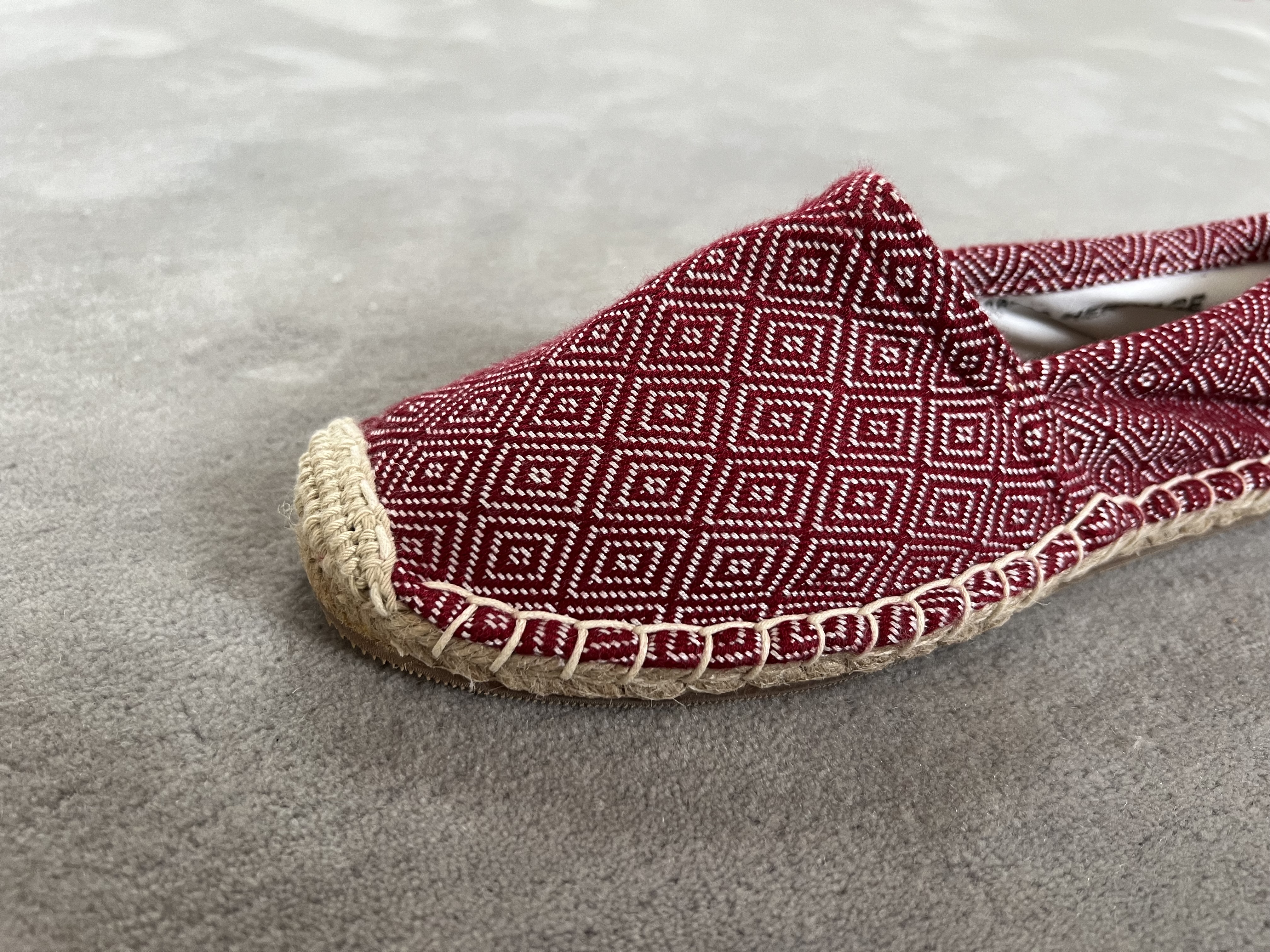 Les espadrilles Krama Heritage Diamond Rouge Brique 5