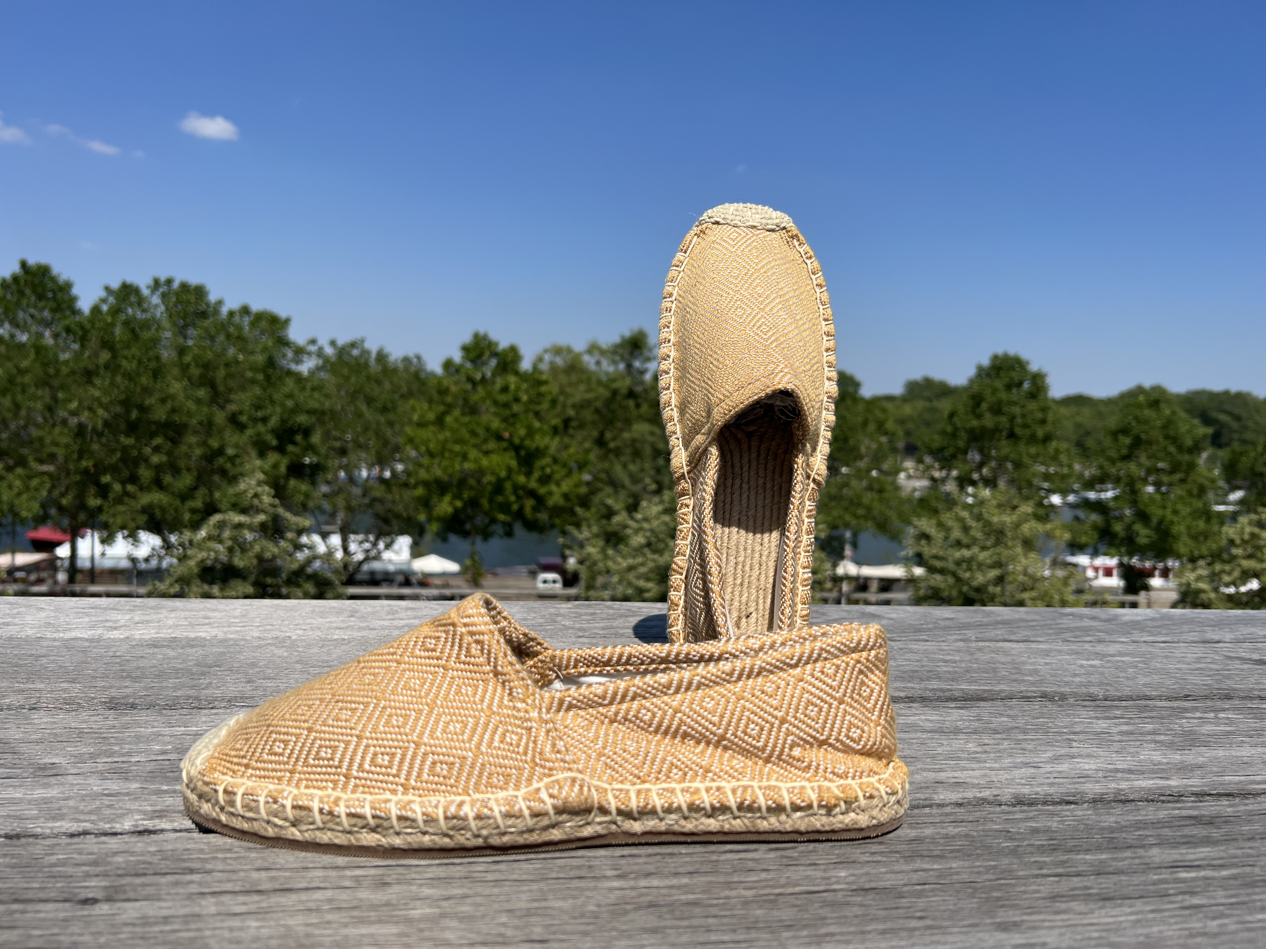 Les espadrilles Krama Heritage Diamond Or 3