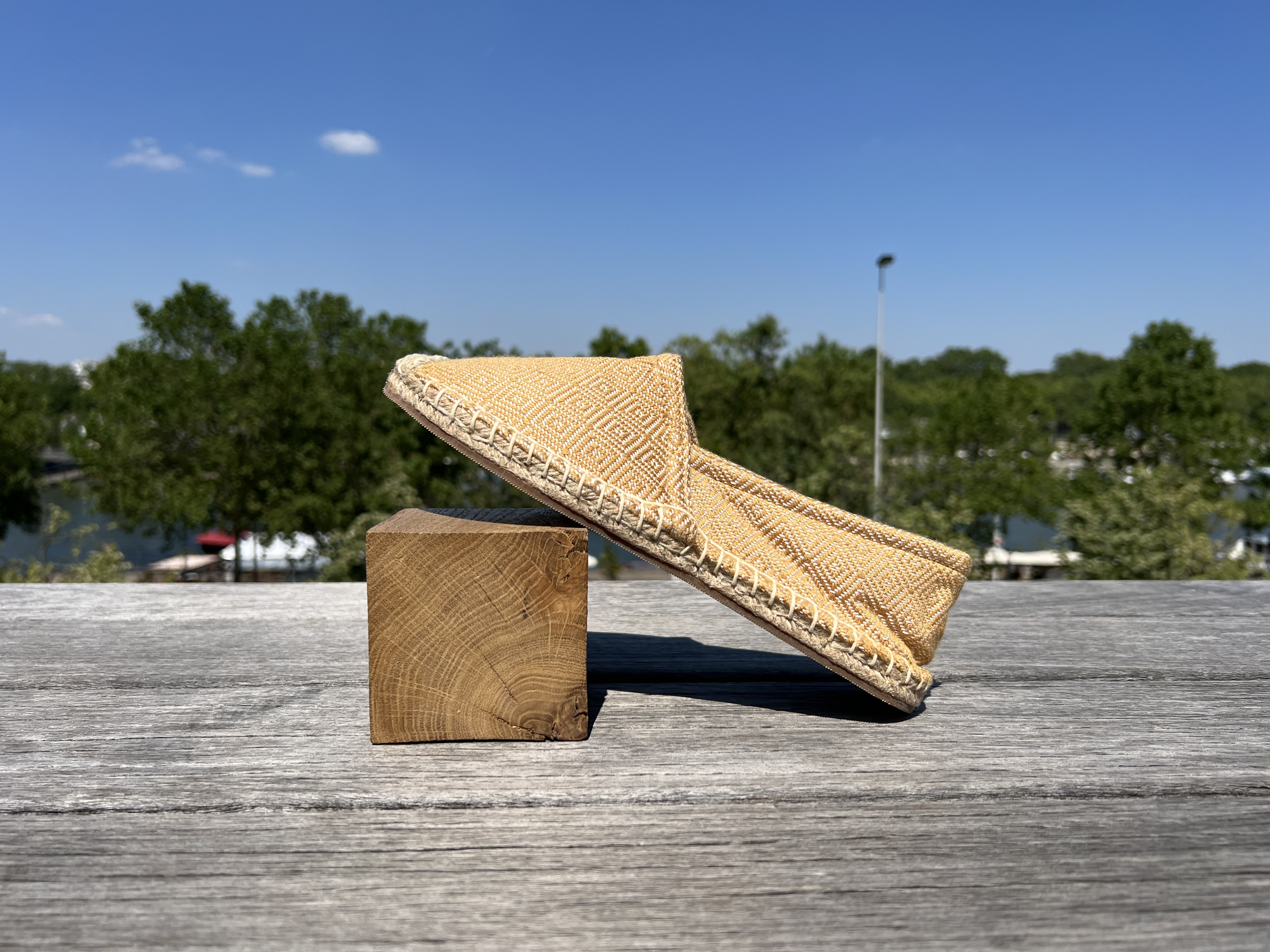 Les espadrilles Krama Heritage Diamond Or 4