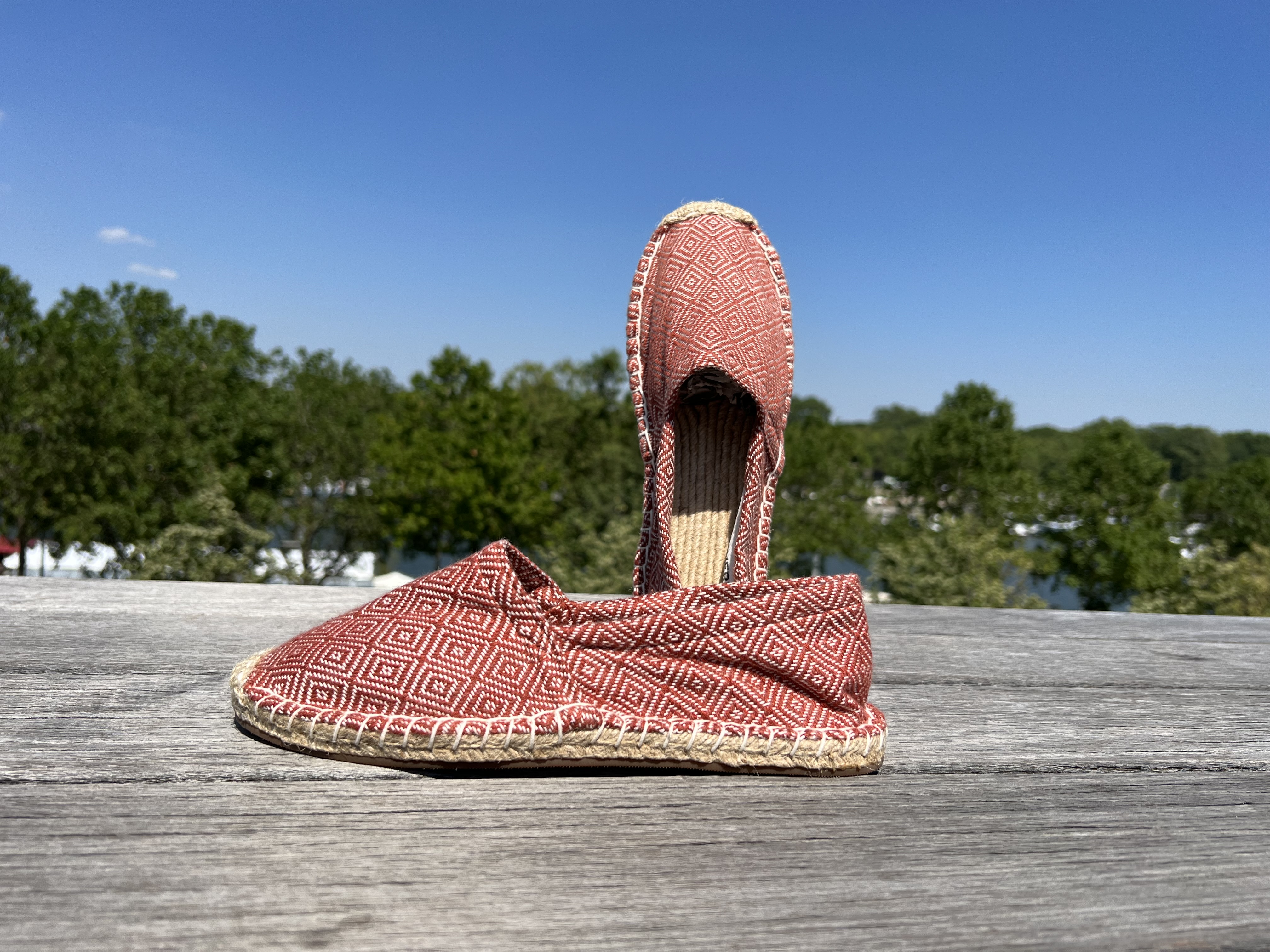 Les espadrilles Krama Heritage Diamond Beige Ocre 2