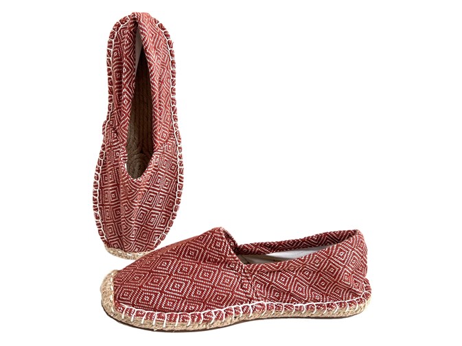 Les espadrilles Krama Heritage Diamond Beige Ocre