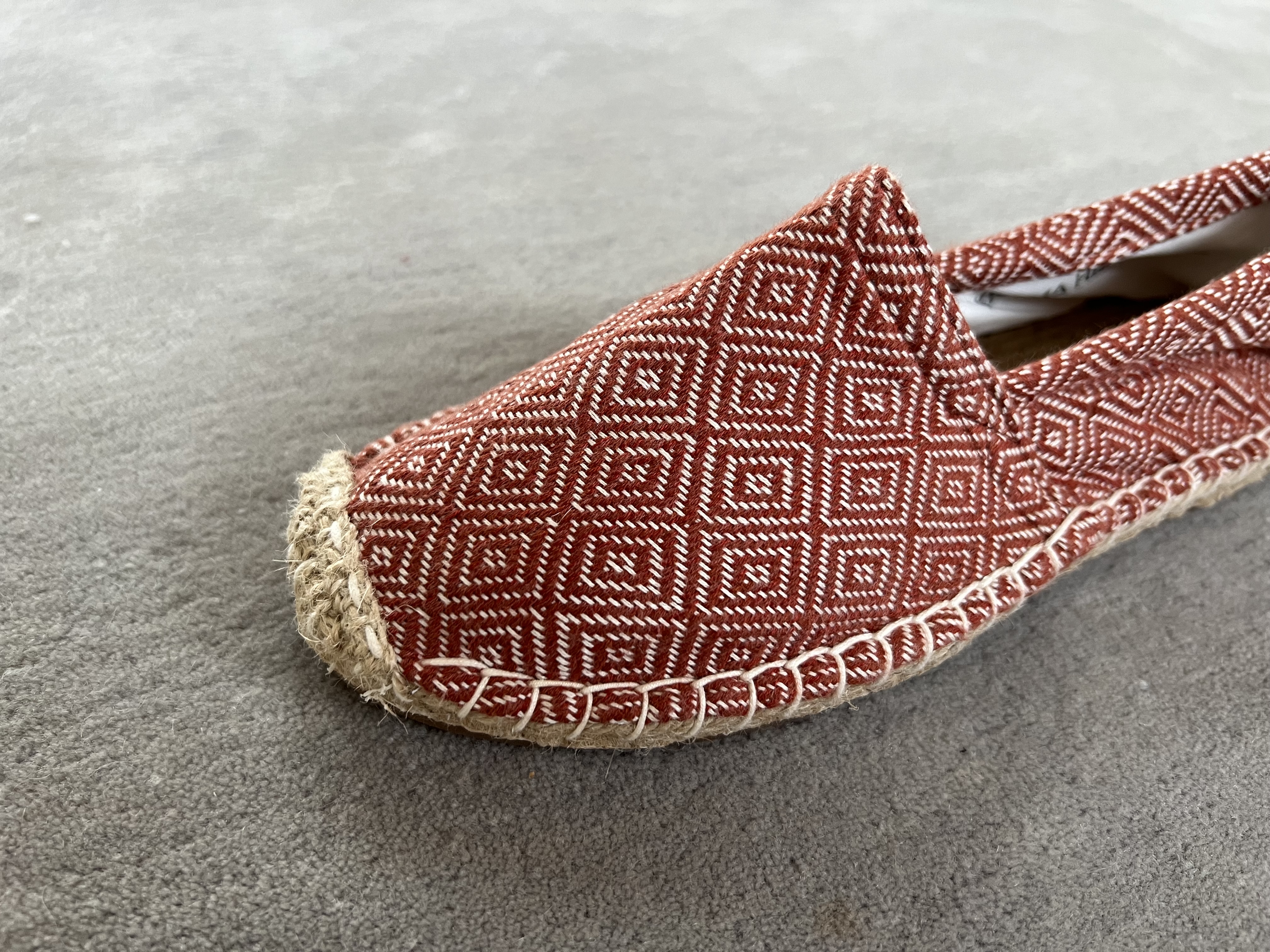 Les espadrilles Krama Heritage Diamond Beige Ocre 5