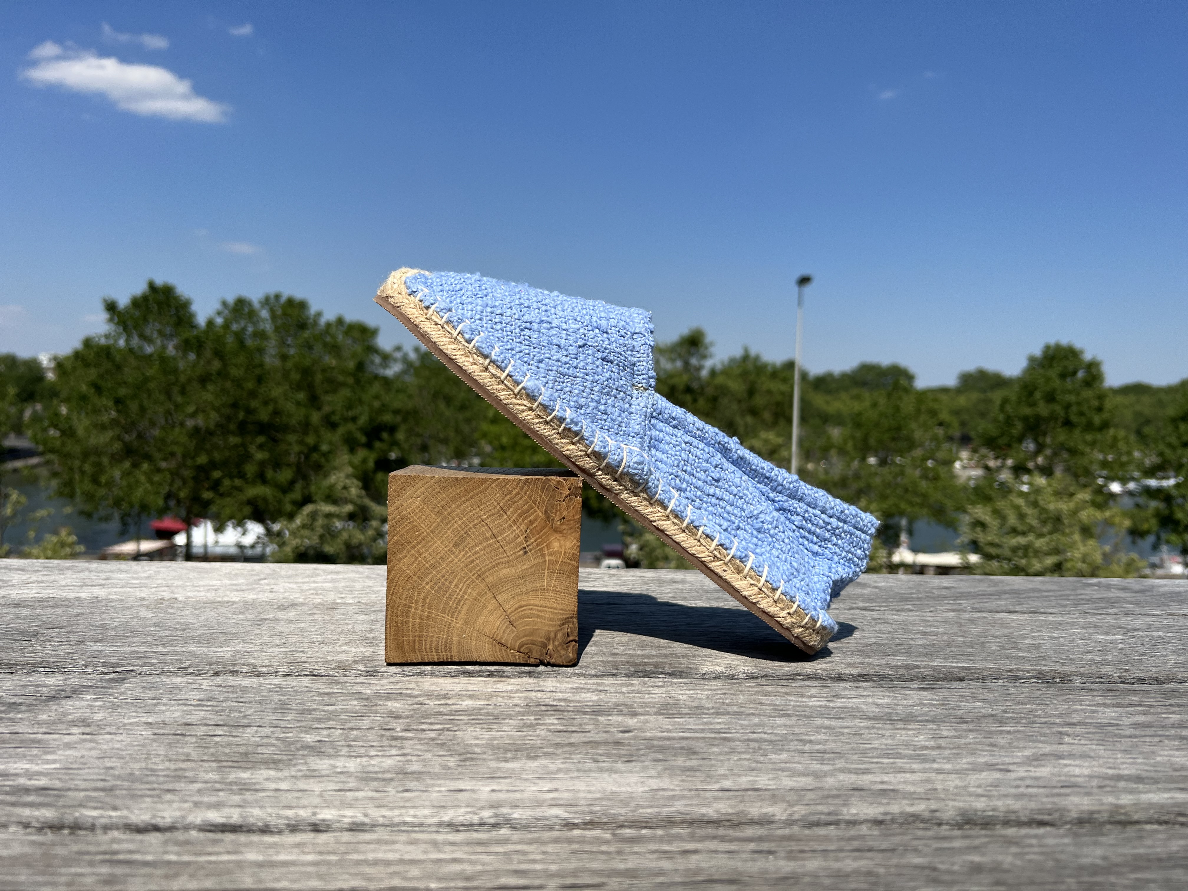 Les espadrilles Krama Heritage Naturelles Azur 3