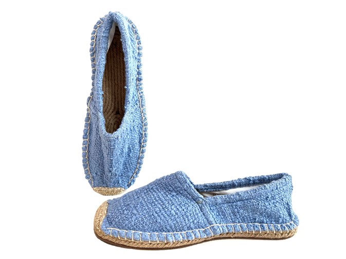 Les espadrilles Krama Heritage Naturelles Azur