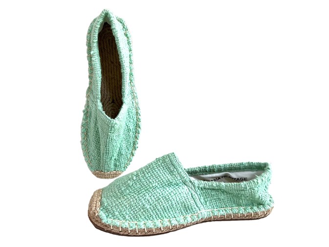 Les espadrilles Krama Heritage Naturelles Jade