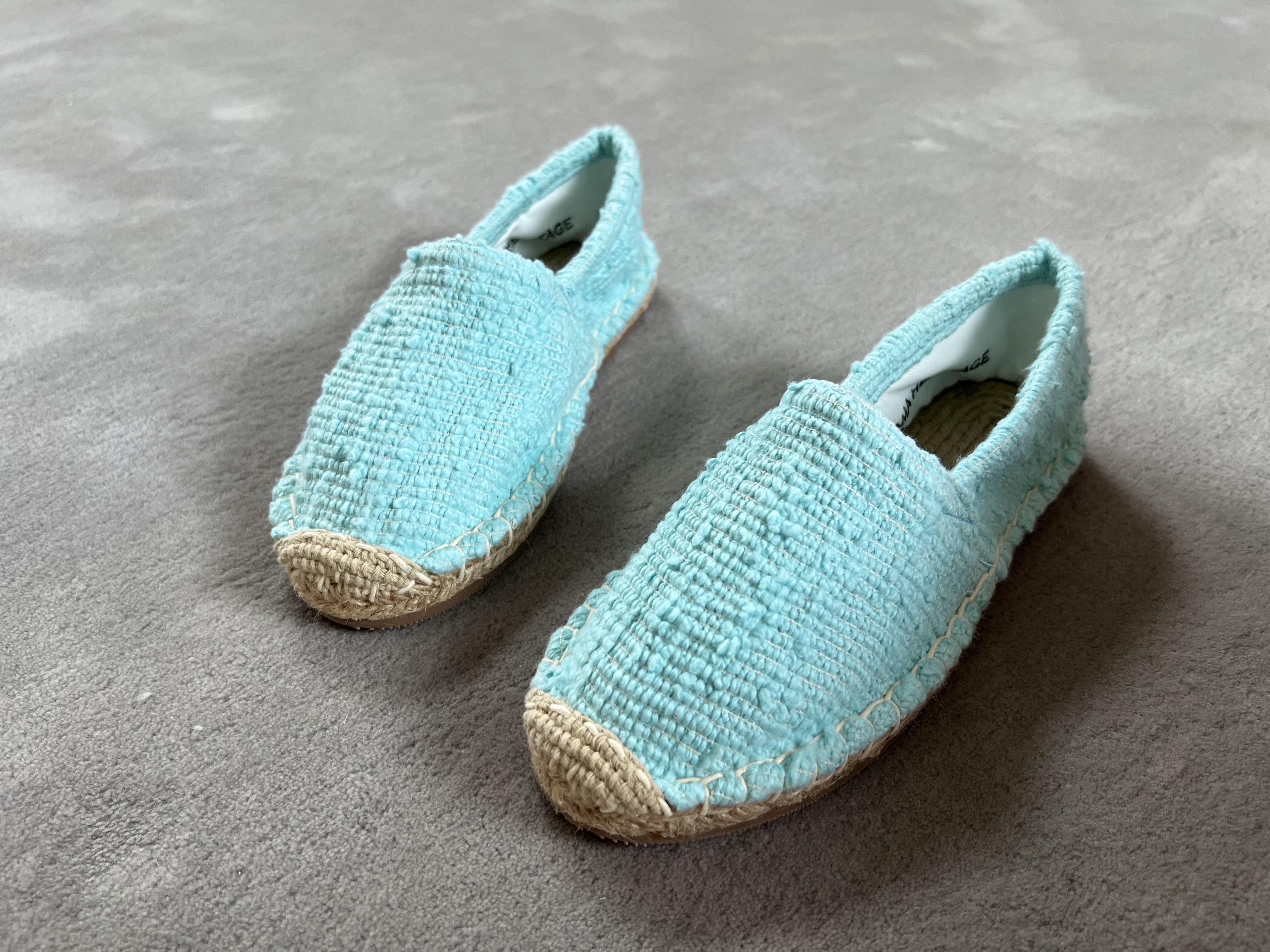 Les espadrilles Krama Heritage Naturelles Cyan 6