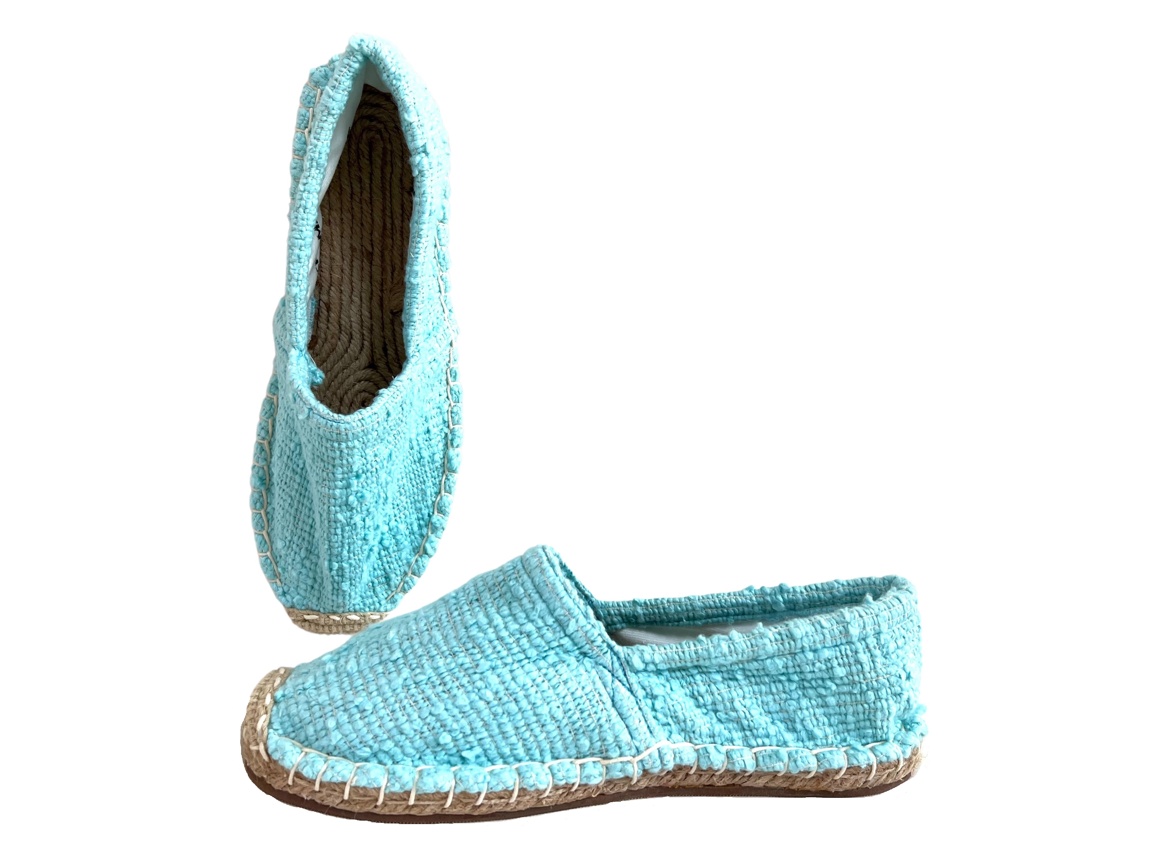 Les espadrilles Krama Heritage Naturelles Cyan 4