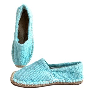 Les espadrilles Krama Heritage Naturelles Cyan