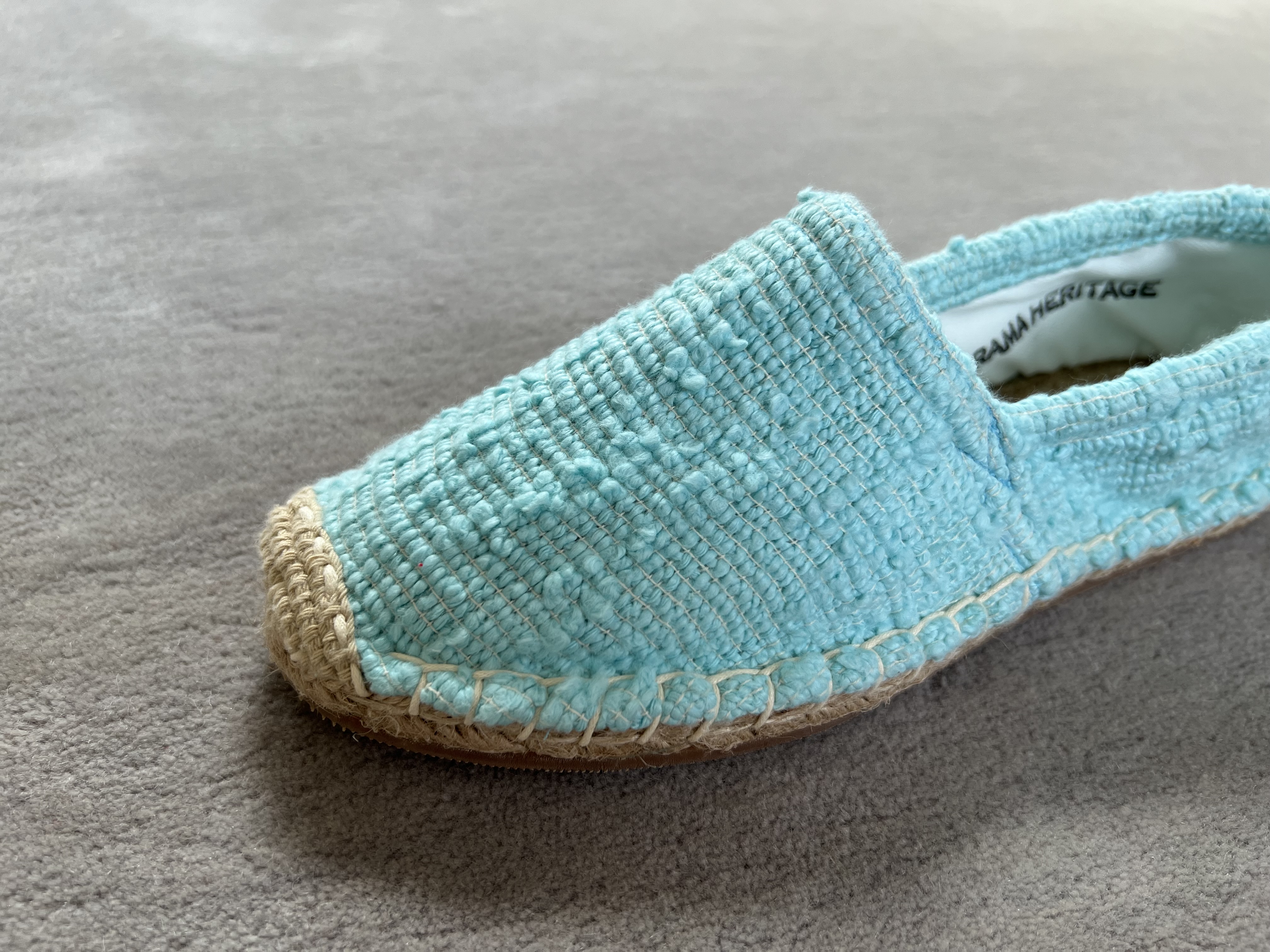 Les espadrilles Krama Heritage Naturelles Cyan 5