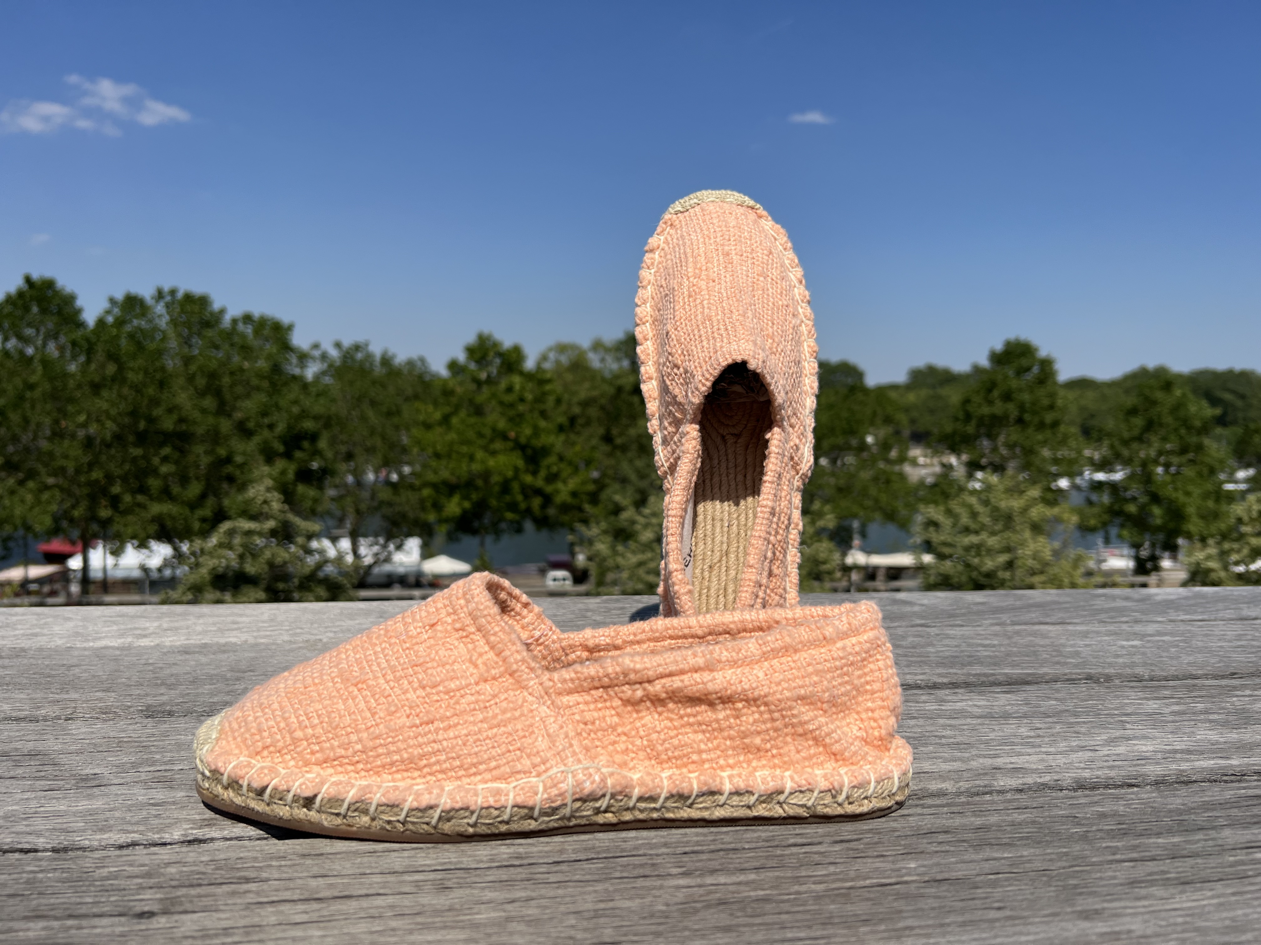 Les espadrilles Krama Heritage Naturelles Pêche 2