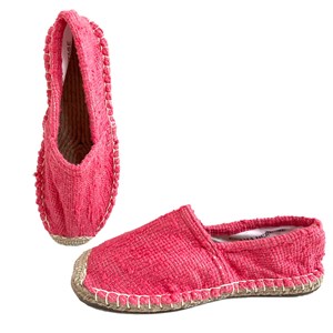Les espadrilles Krama Heritage Naturelles Framboise