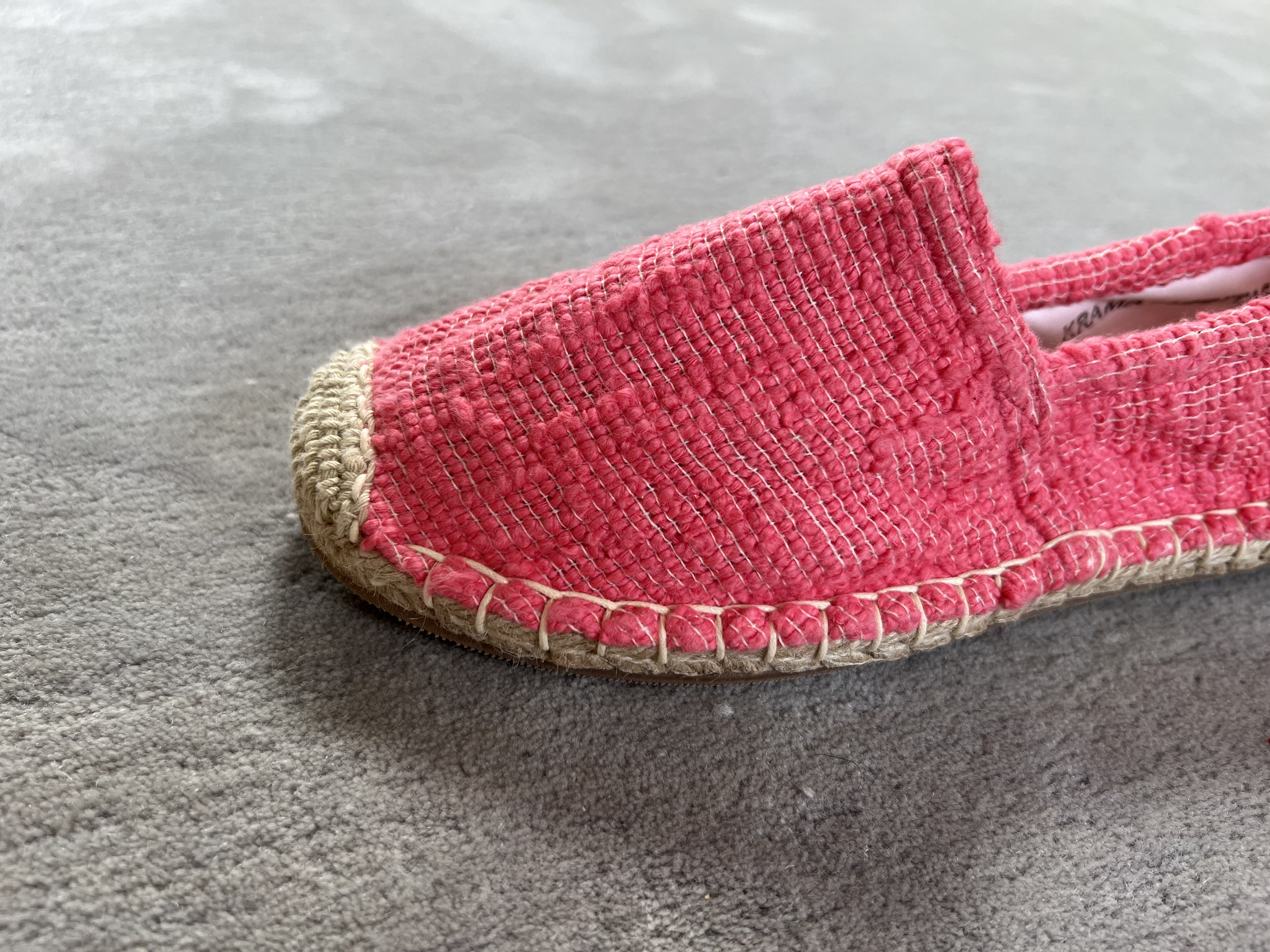 Les espadrilles Krama Heritage Naturelles Framboise 5