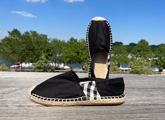 Les espadrilles Krama Heritage Krama Noires 2