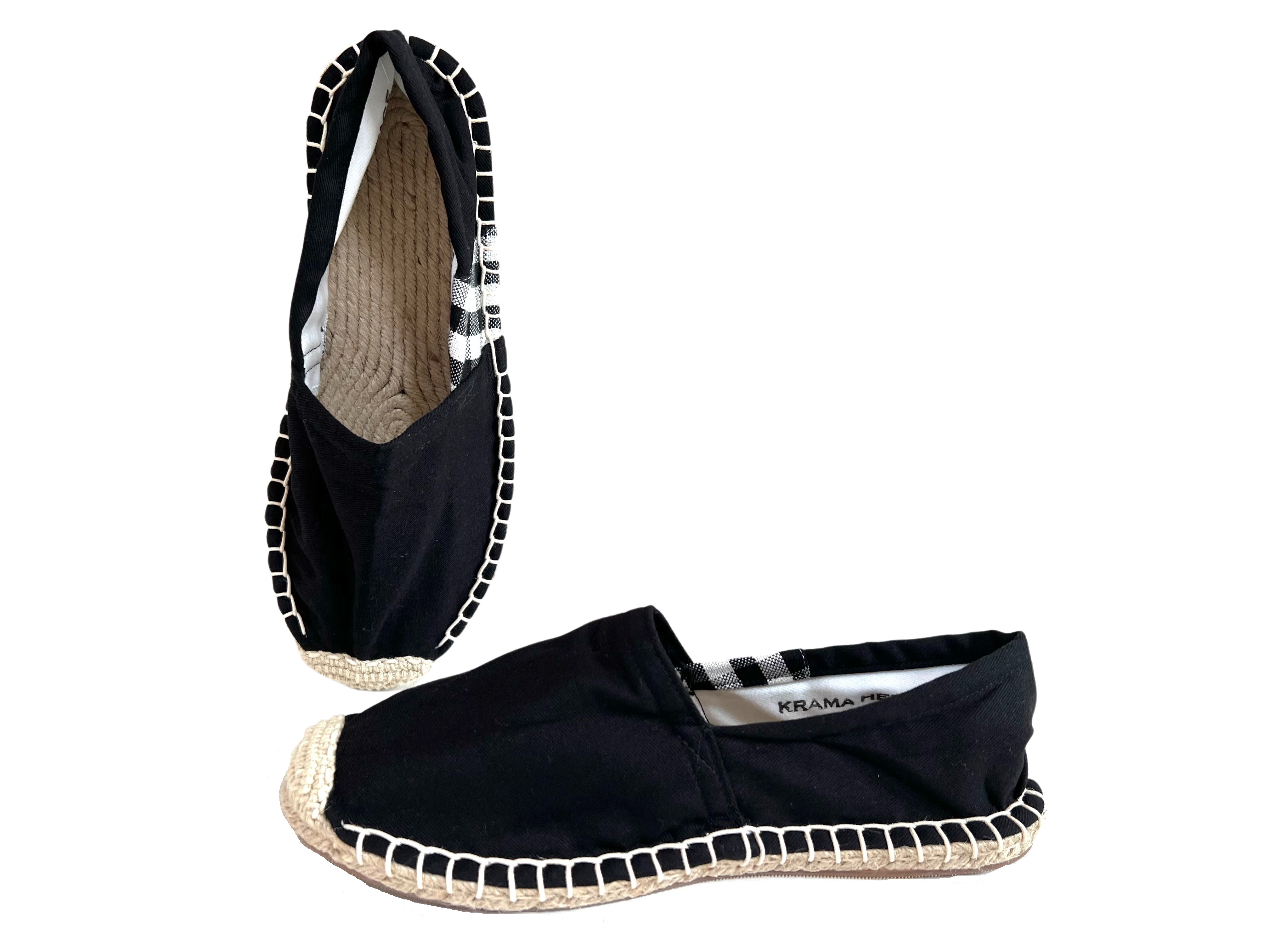 Les espadrilles Krama Heritage Krama Noires 4