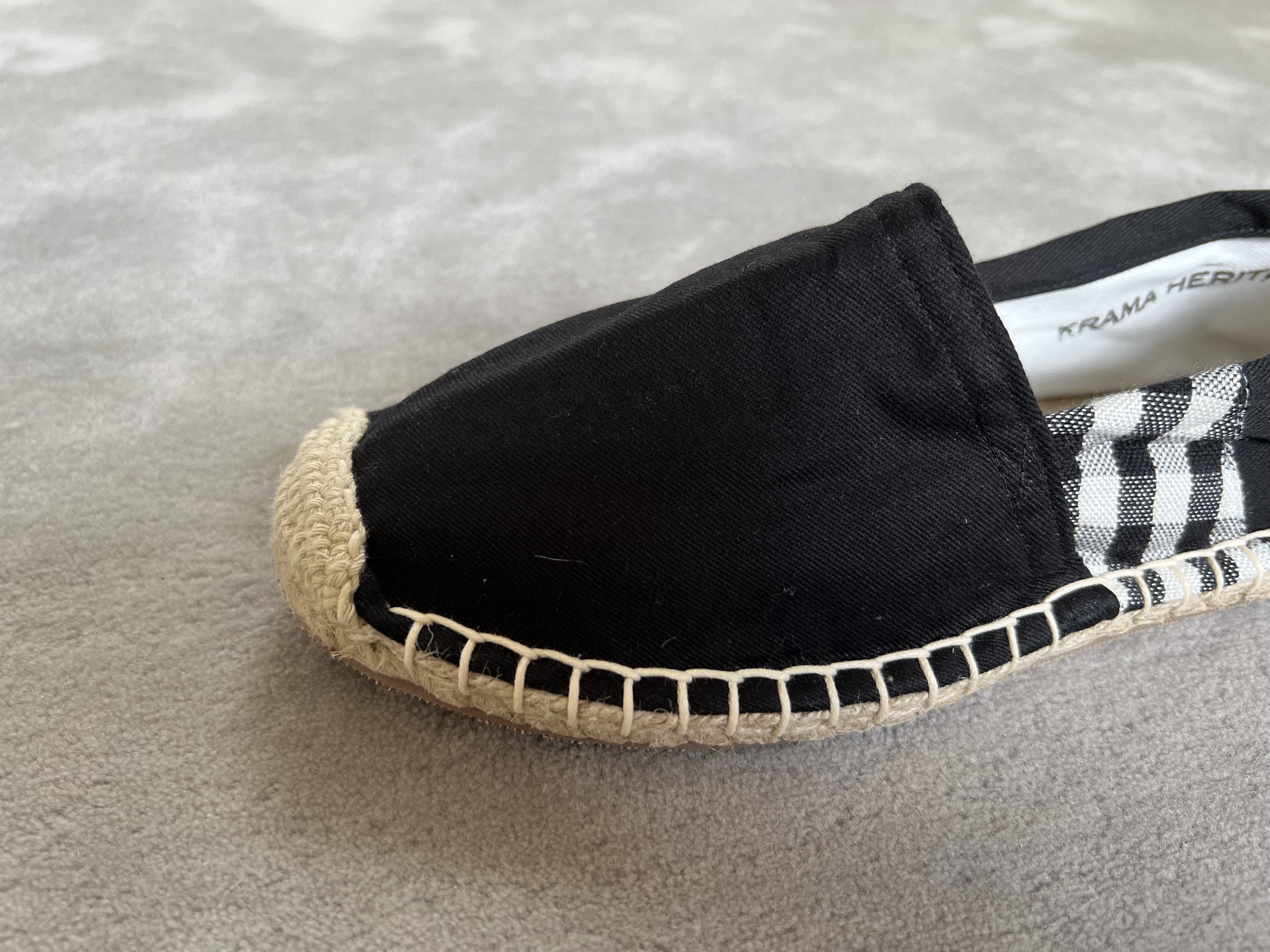 Les espadrilles Krama Heritage Krama Noires 5