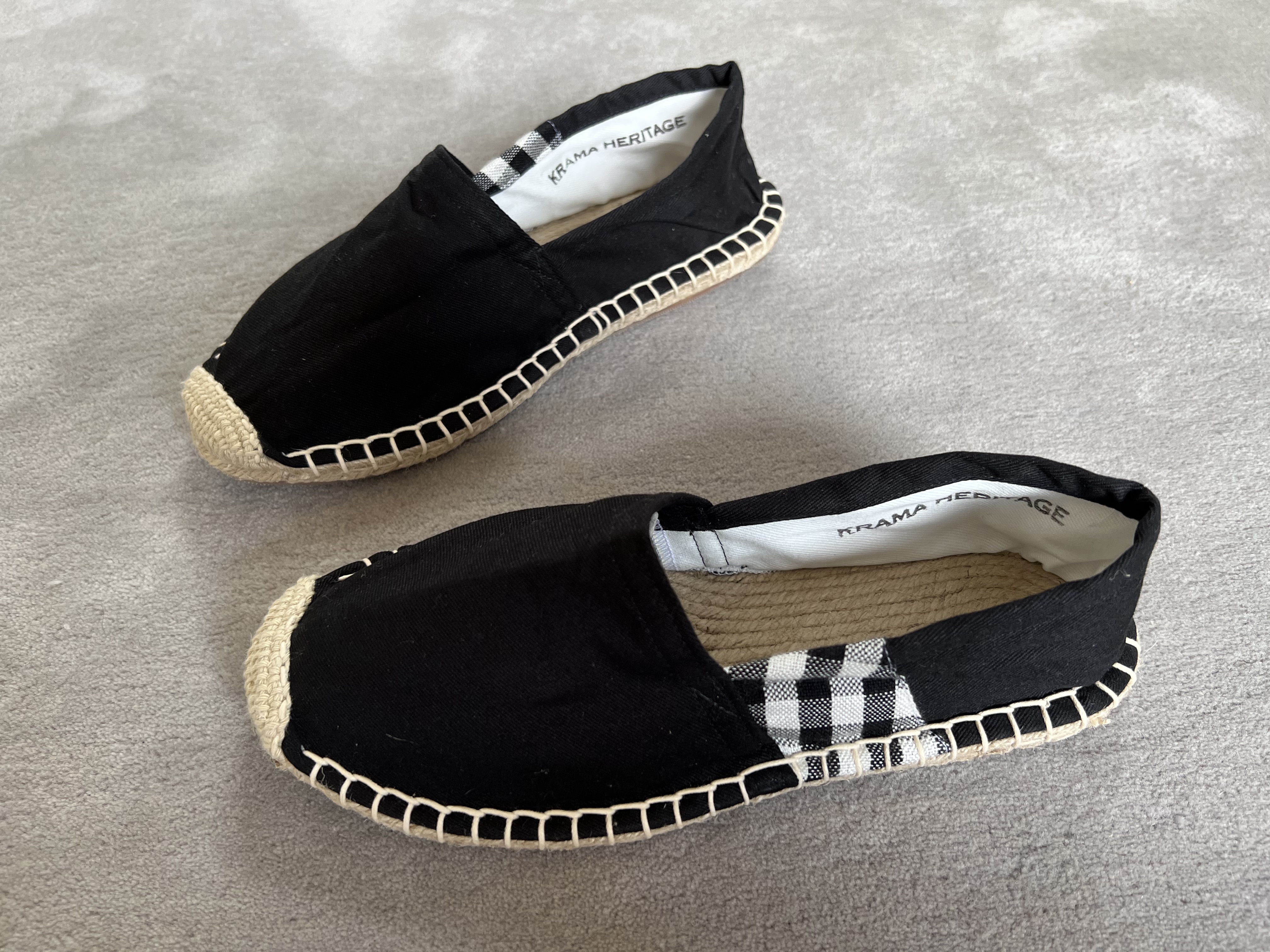 Les espadrilles Krama Heritage Krama Noires 6