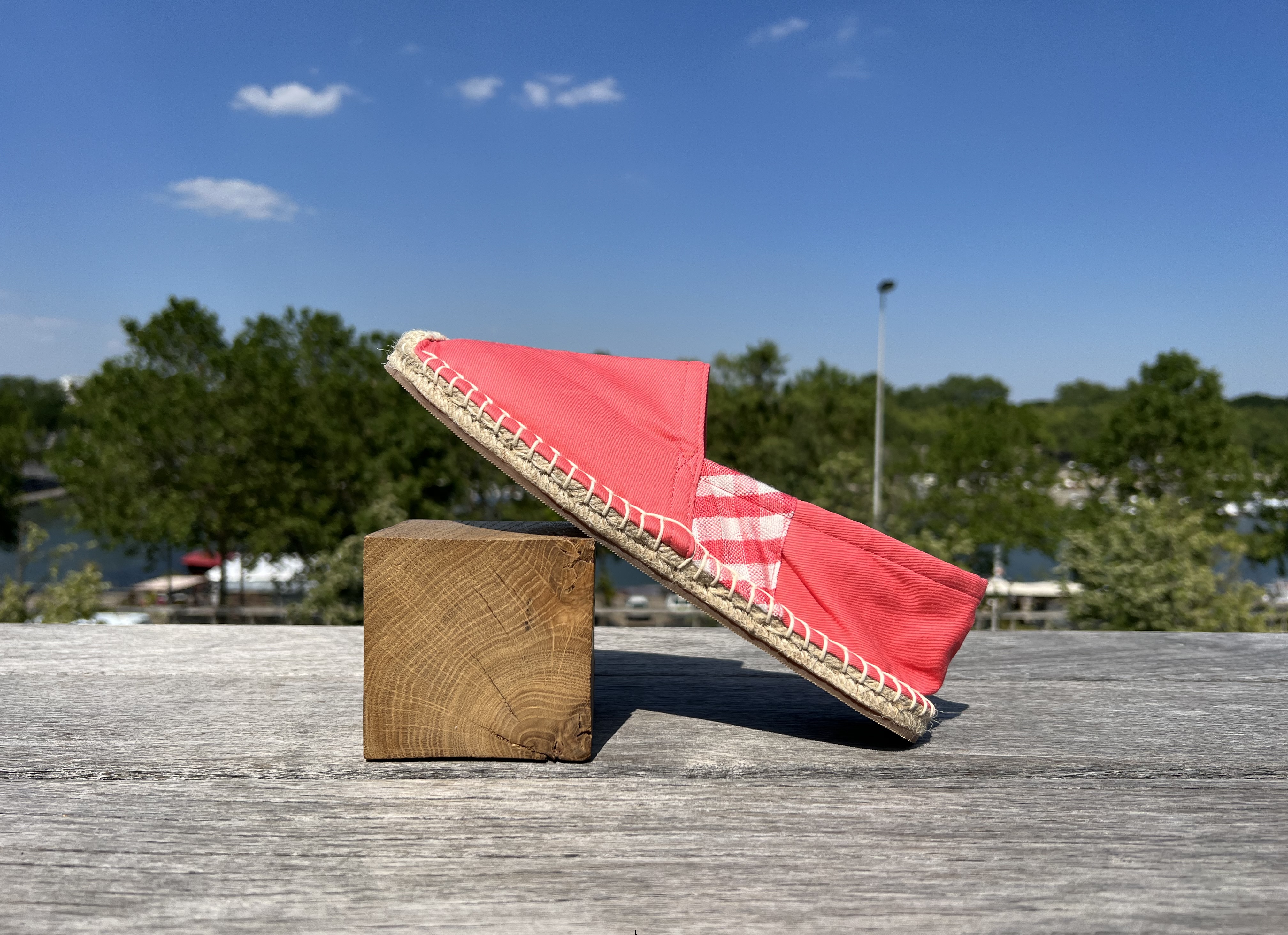 Les espadrilles Krama Heritage Krama Rose 3