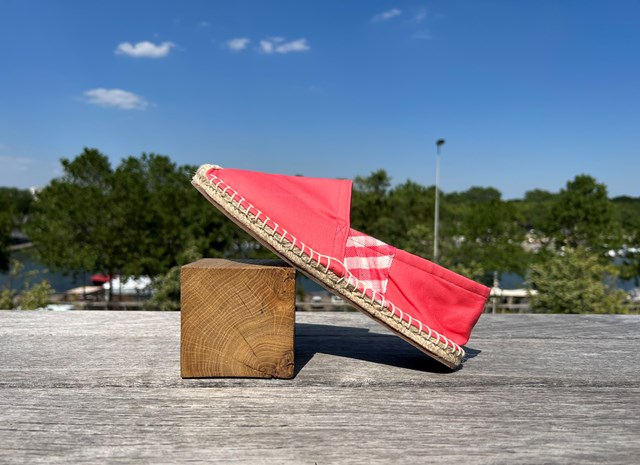 Les espadrilles Krama Heritage Krama Rose 3