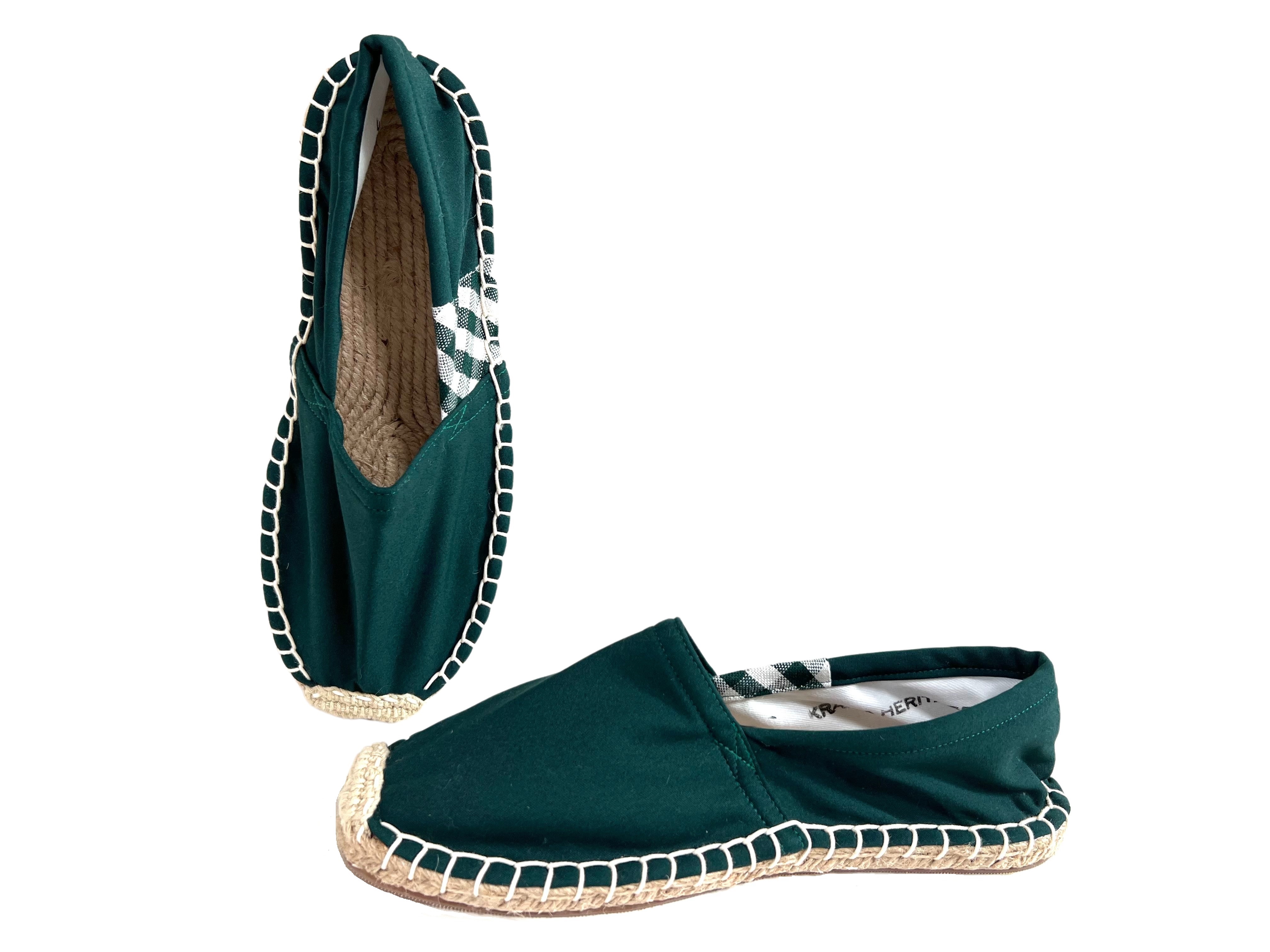 Les espadrilles Krama Heritage Krama Vertes 4