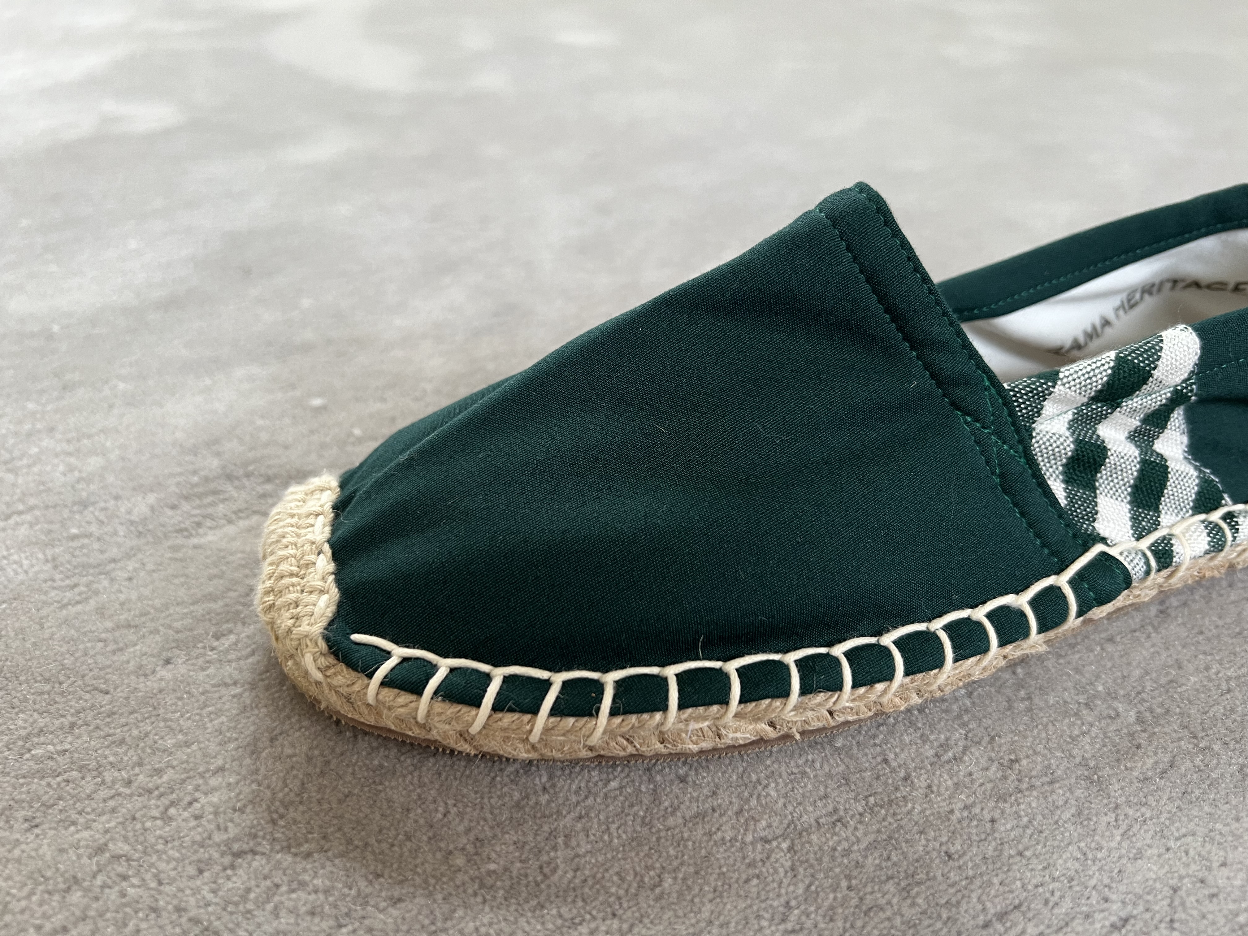 Les espadrilles Krama Heritage Krama Vertes 5