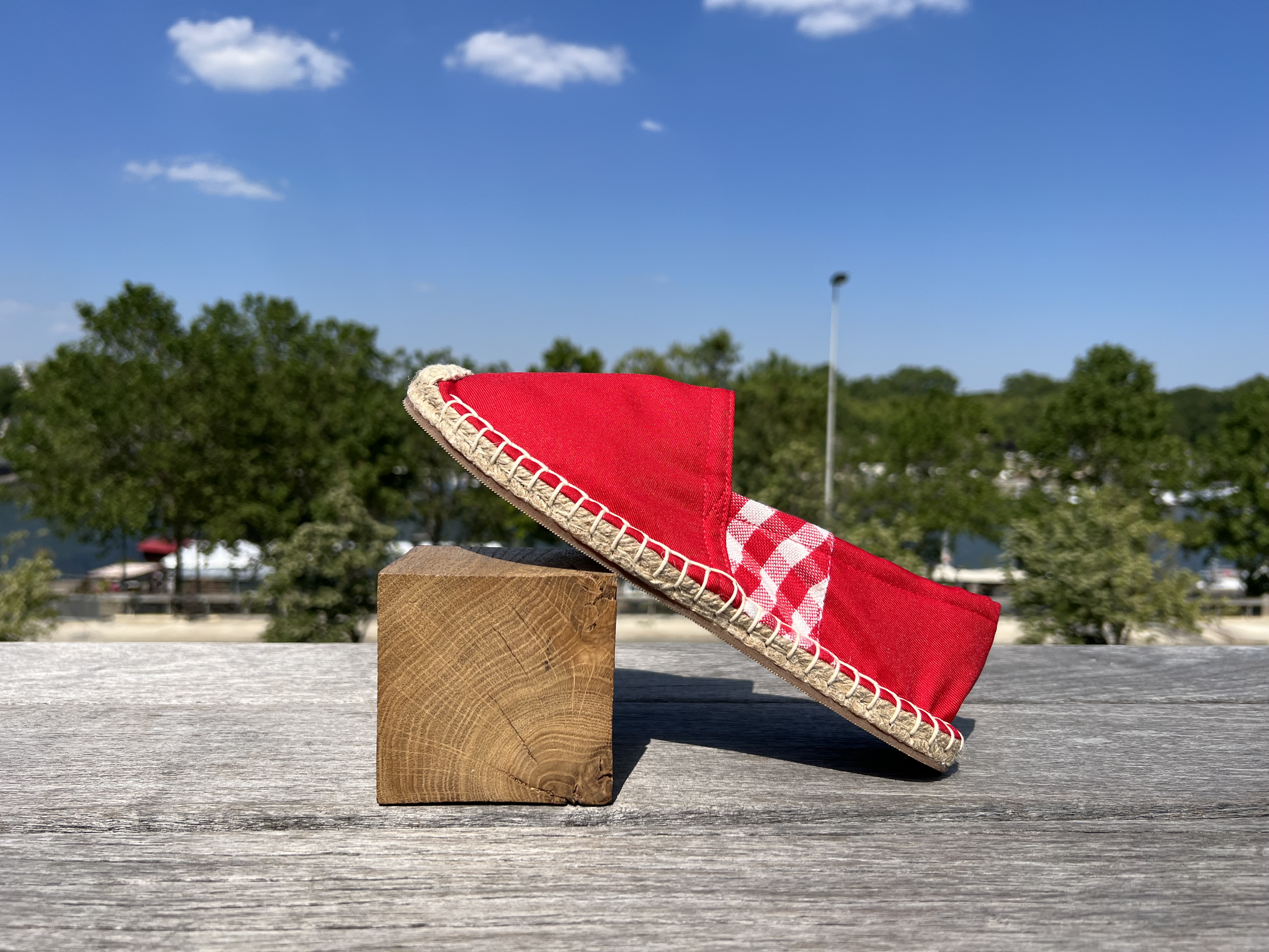Les espadrilles Krama Heritage Krama Rouge 4
