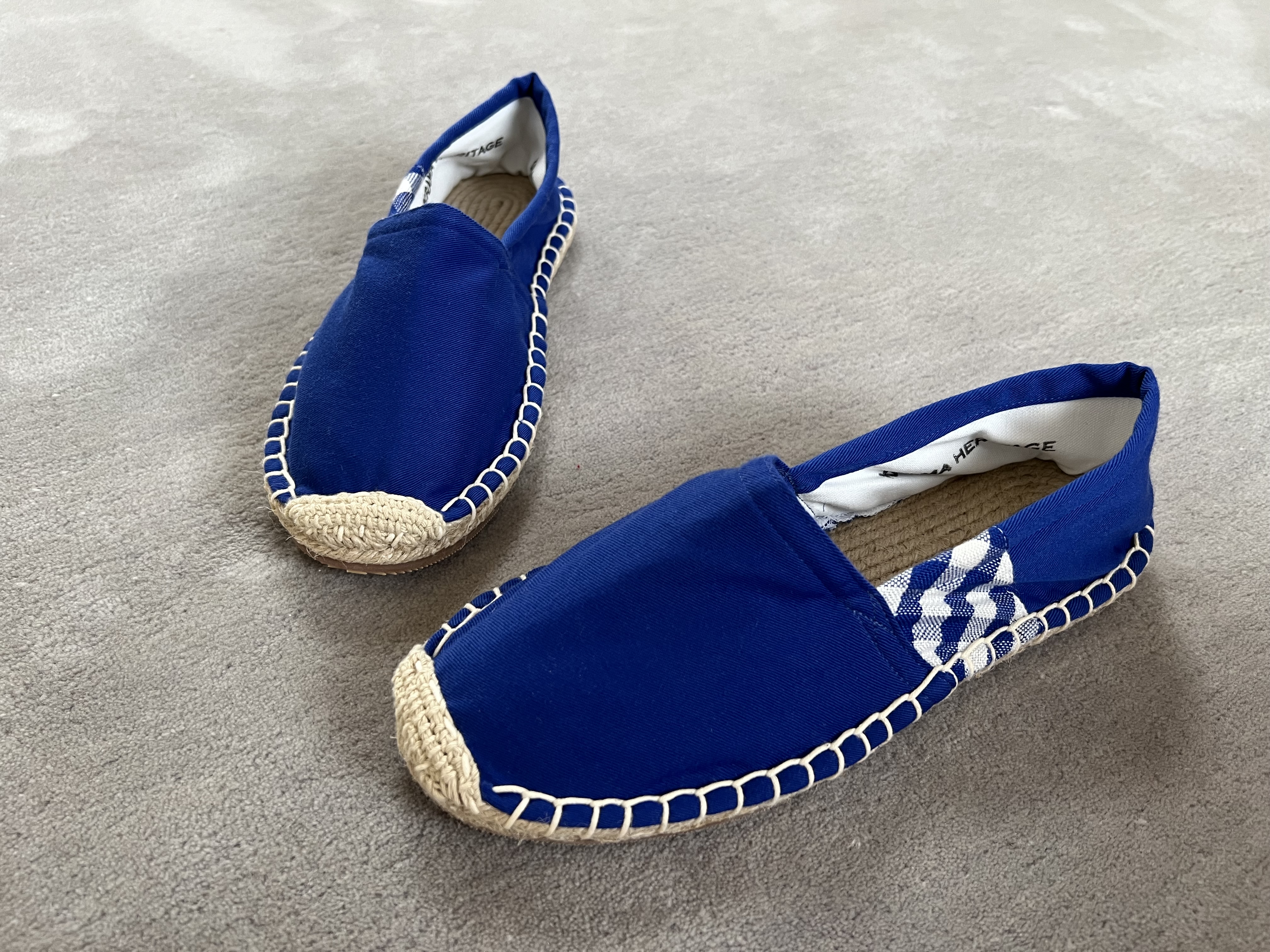 Les espadrilles Krama Heritage Krama Bleues 6