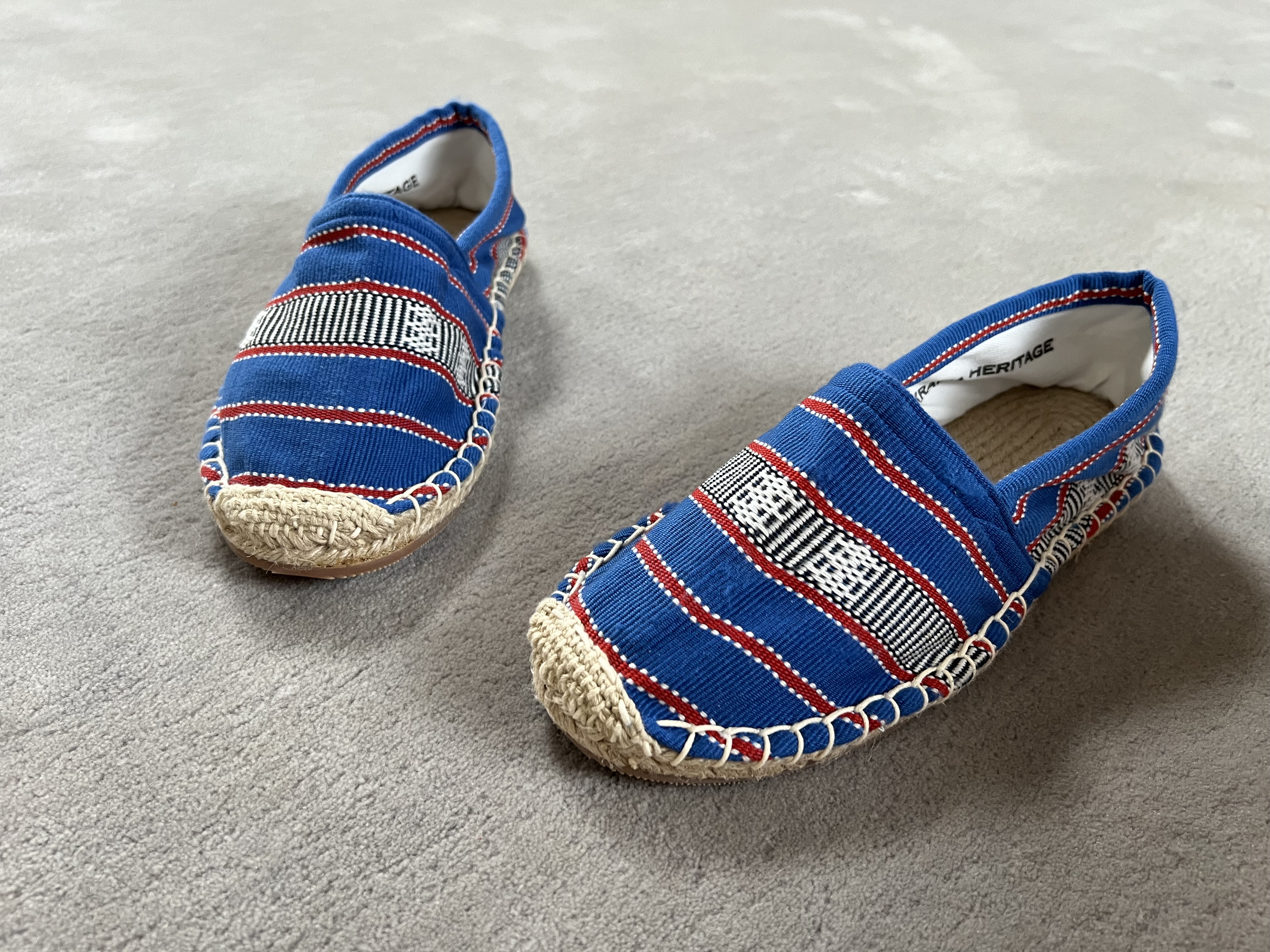 Les espadrilles Krama Heritage Ratanakiri Bleu Roi 6