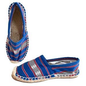 Les espadrilles Krama Heritage Ratanakiri Bleu Roi