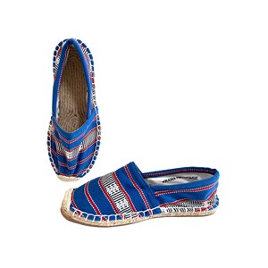 Les espadrilles Krama Heritage Ratanakiri Bleu Roi