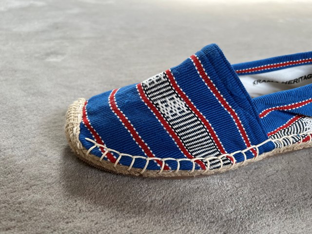 Les espadrilles Krama Heritage Ratanakiri Bleu Roi 5