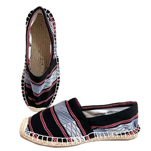 Les espadrilles Krama Heritage Ratanakiri Réglisse