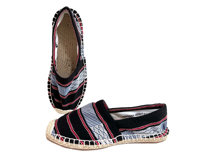 Les espadrilles Krama Heritage Ratanakiri Réglisse