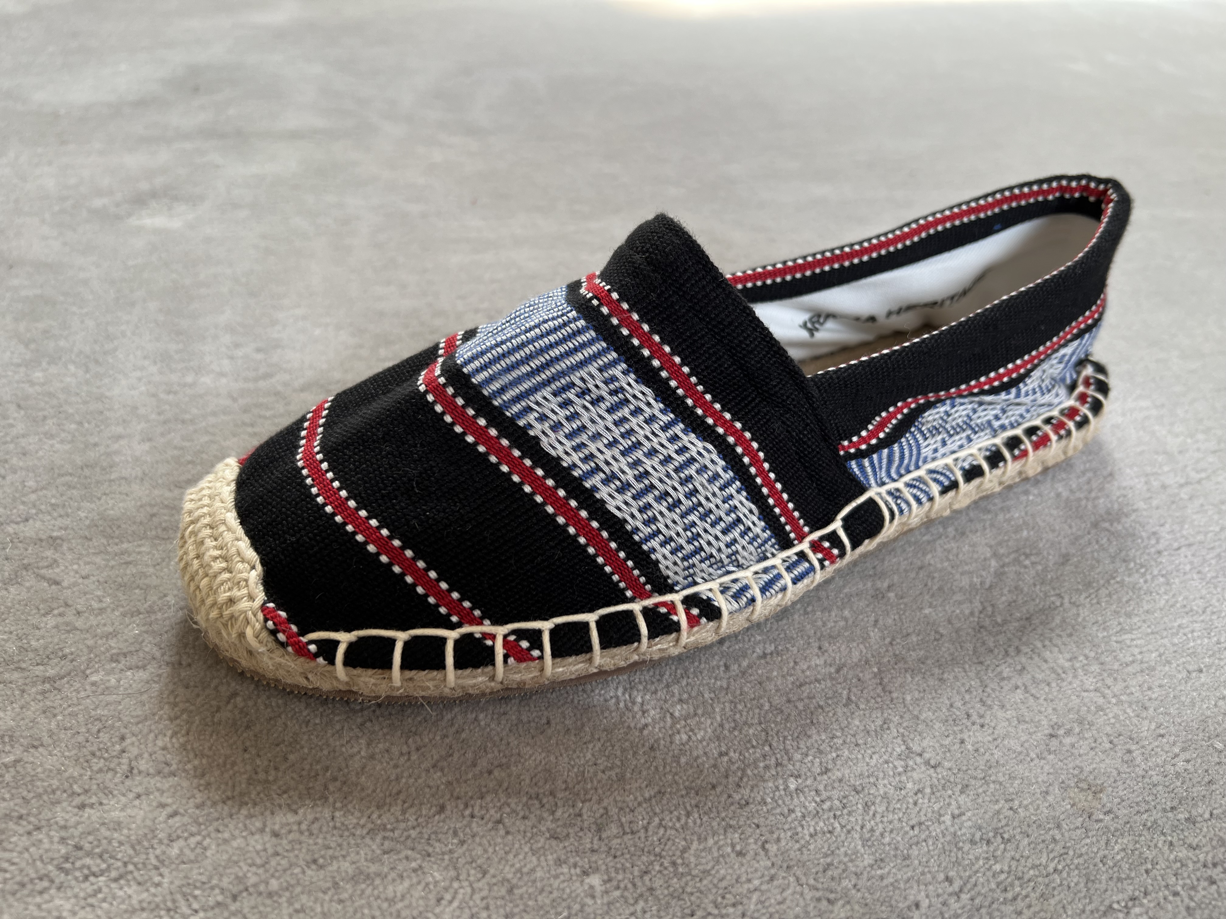 Les espadrilles Krama Heritage Ratanakiri Réglisse 5