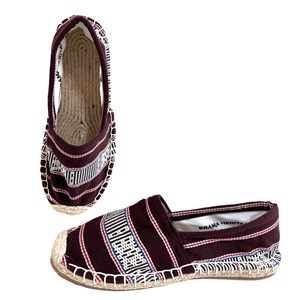 Les espadrilles Krama Heritage Ratanakiri Bordeaux