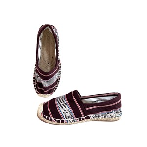 Les espadrilles Krama Heritage Ratanakiri Bordeaux