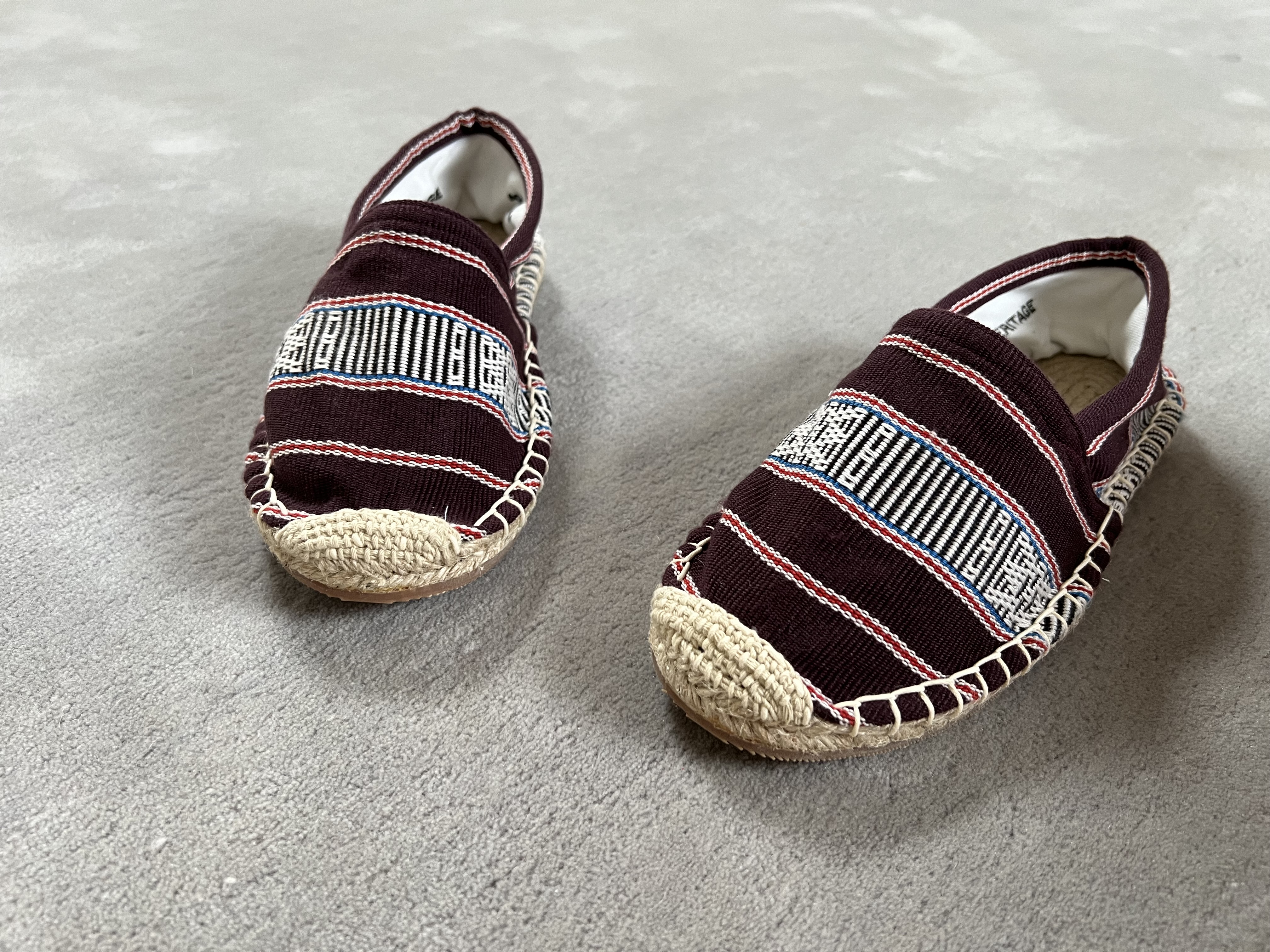 Les espadrilles Krama Heritage Ratanakiri Bordeaux 6