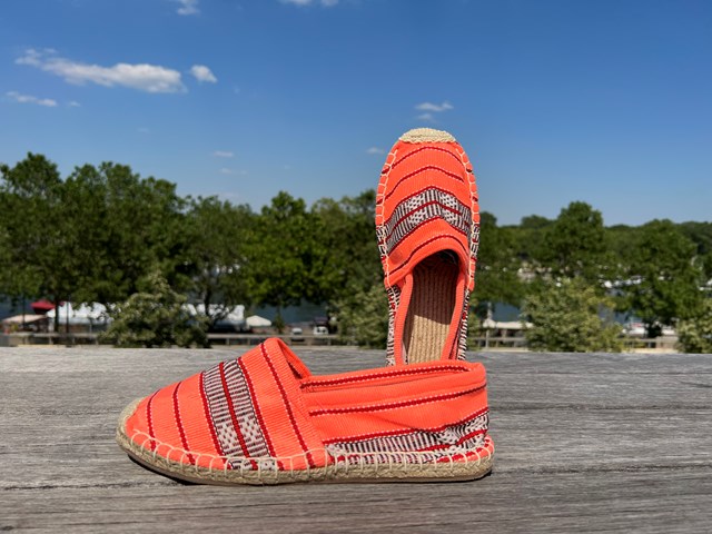 Les espadrilles Krama Heritage Ratanakiri Saumon 2