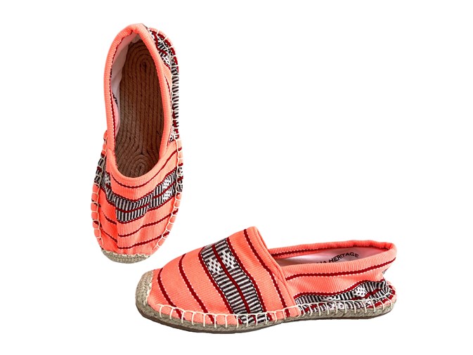 Les espadrilles Krama Heritage Ratanakiri Saumon