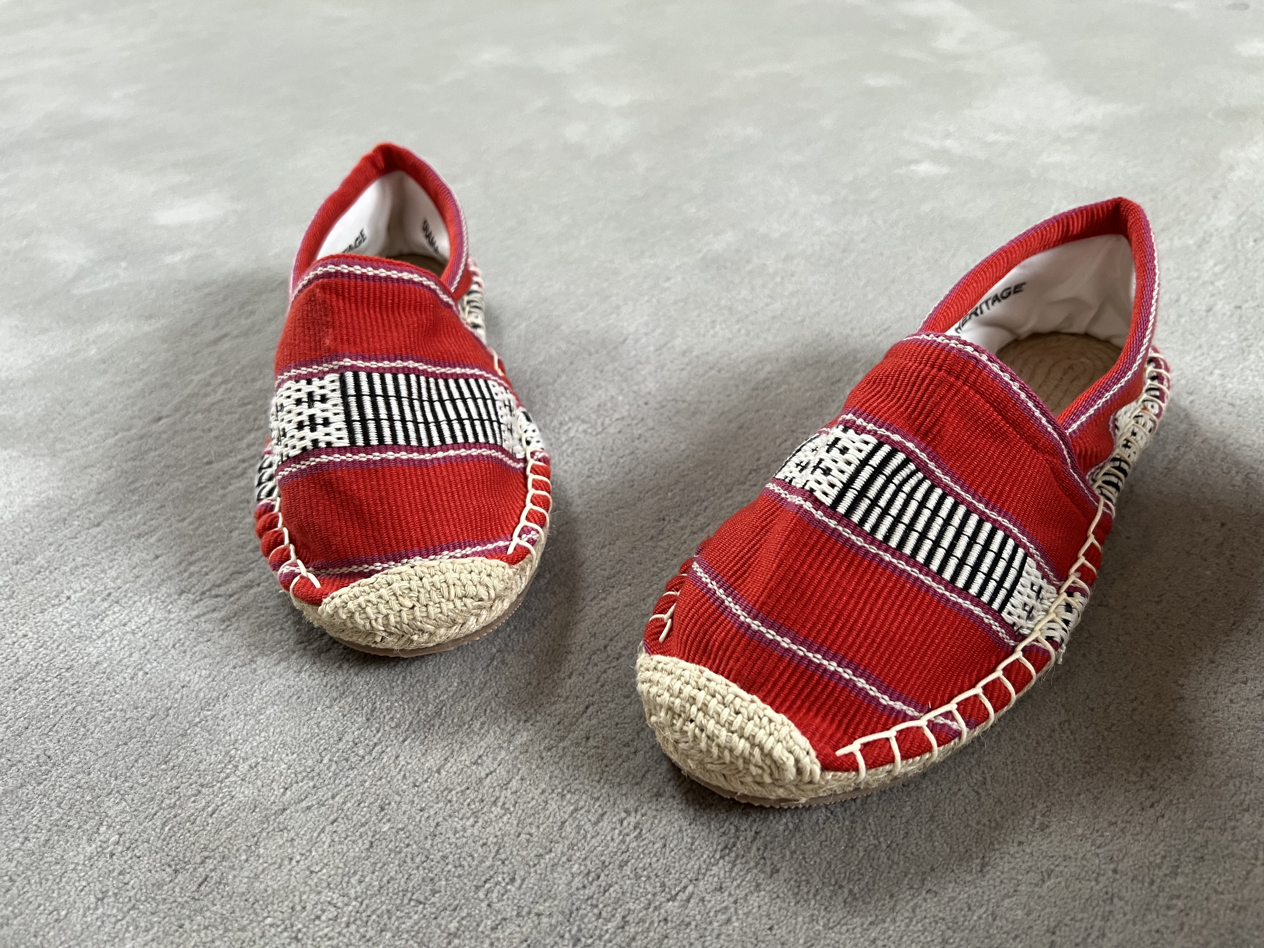 Les espadrilles Krama Heritage Ratanakiri Coquelicot 6