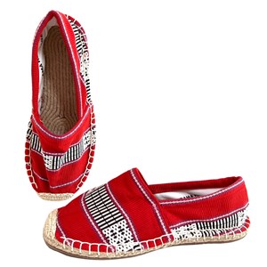 Les espadrilles Krama Heritage Ratanakiri Coquelicot